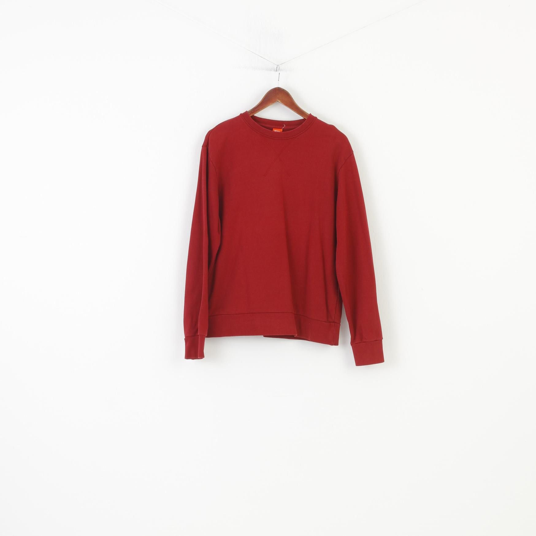 Hugo Boss Hugo Boss Men M Sweatshirt Red Hoodie Cotton 0077 Size US M / EU 48-50 / 2 - 1 Thumbnail