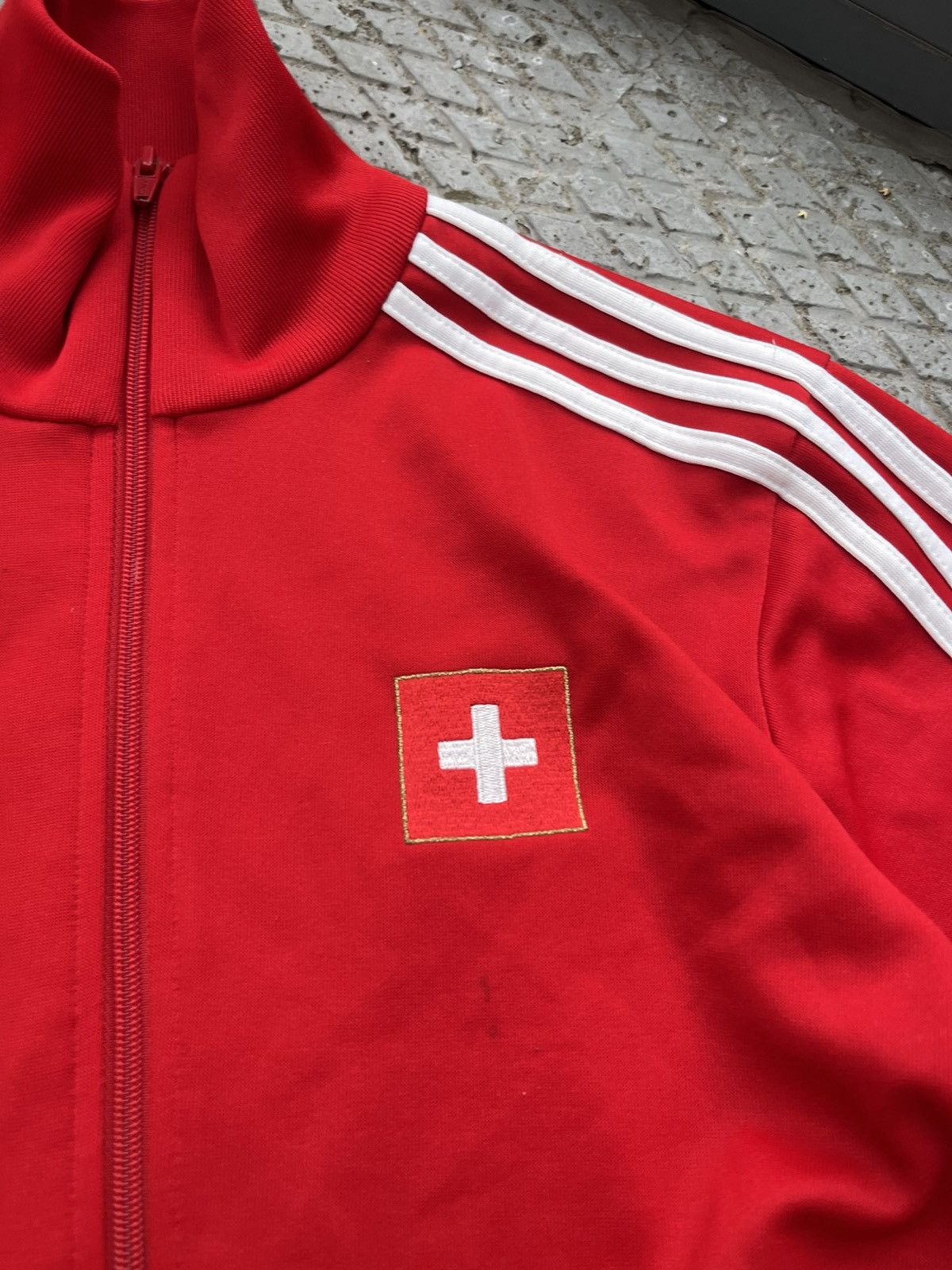 Adidas Jacket Adidas Switzerland 2008 vintage mens rare Size US S / EU 44-46 / 1 - 7 Thumbnail