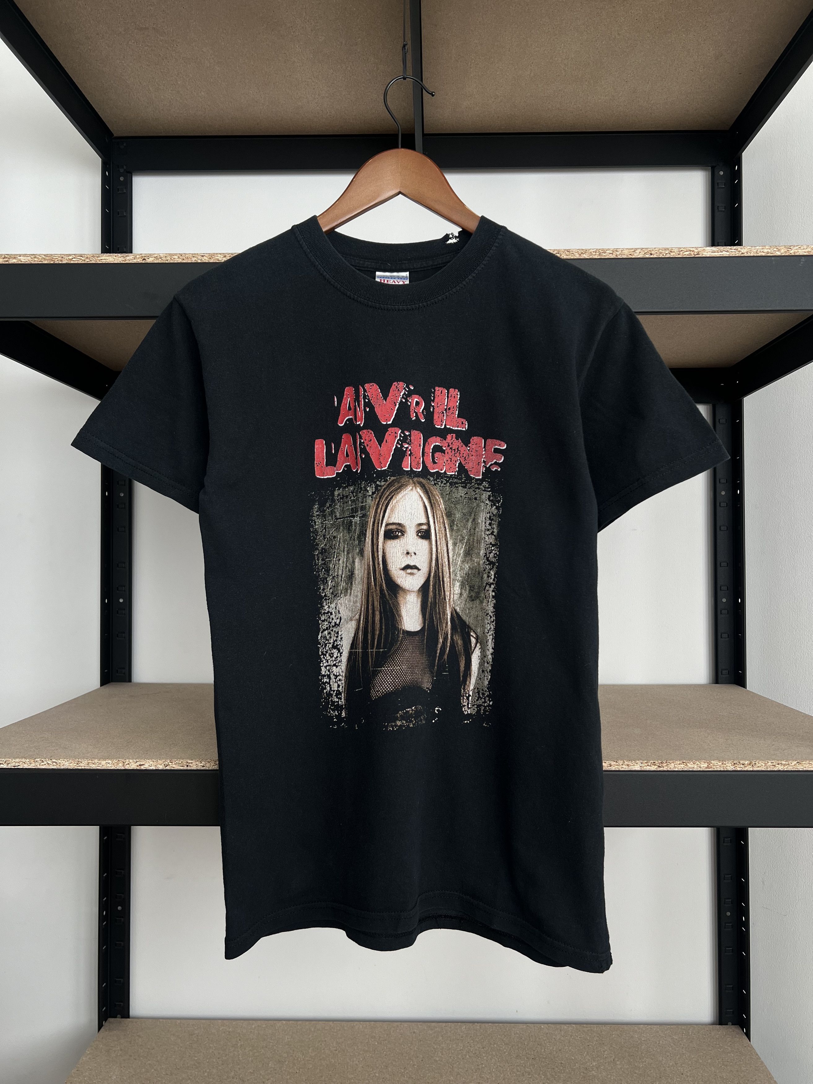 image of Band Tees x Rock T Shirt Vintage 2004 Avril Lavigne Bonez Tour Black T-Shirt, Men's (Size Small)