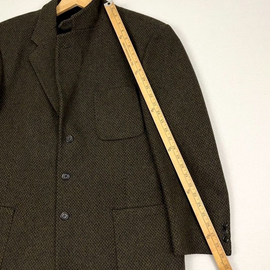 Vintage VINTAGE LL Bean Blazer Mens Large Reg Brown Twill Wool Thinsulate 3M Quilted USA Blazer Shirt Jacket Mens Size 42R - 6 Thumbnail