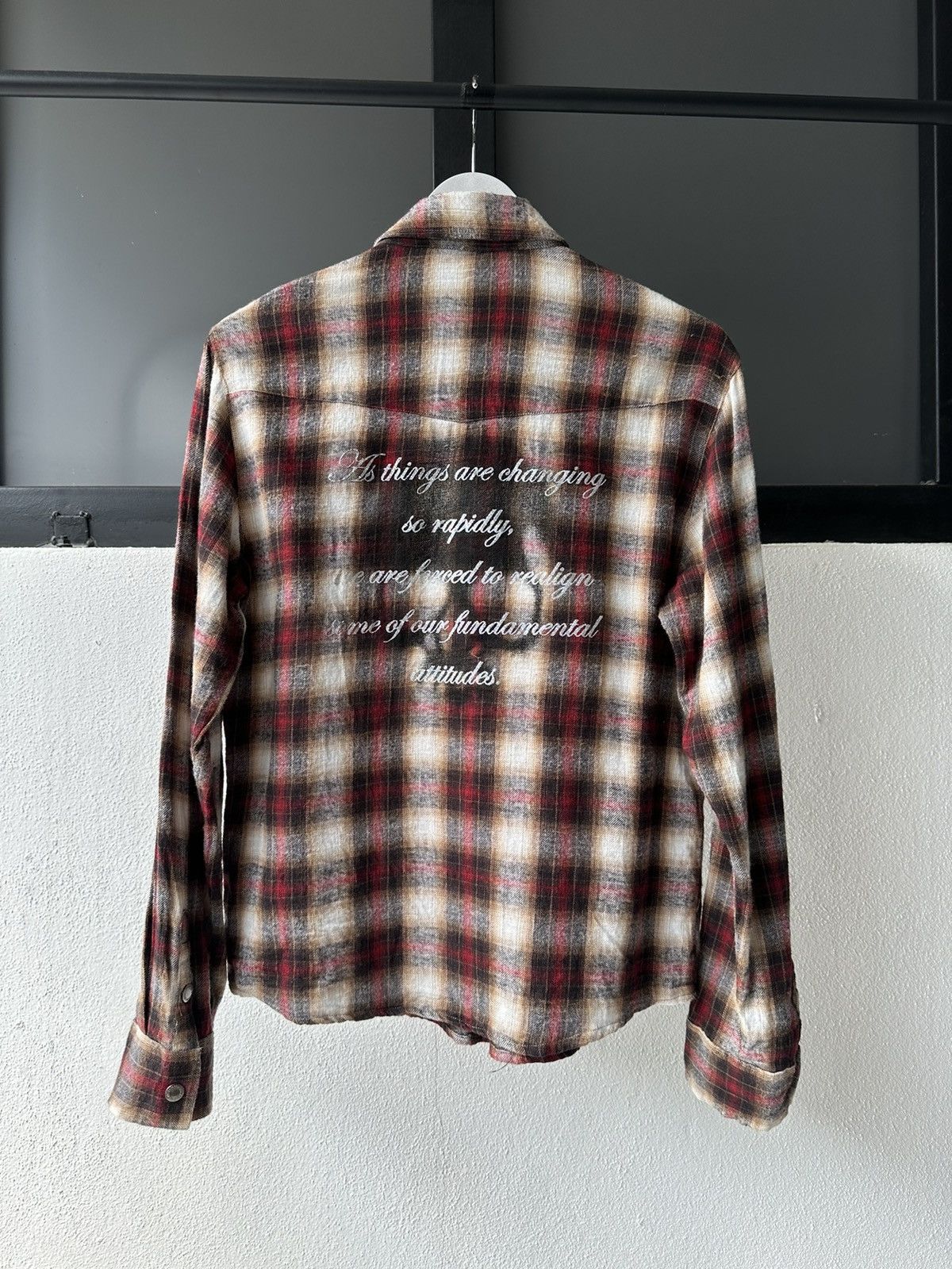 In The Attic 00's In The Attic shadow plaid shirt Size US M / EU 48-50 / 2 - 14 Thumbnail