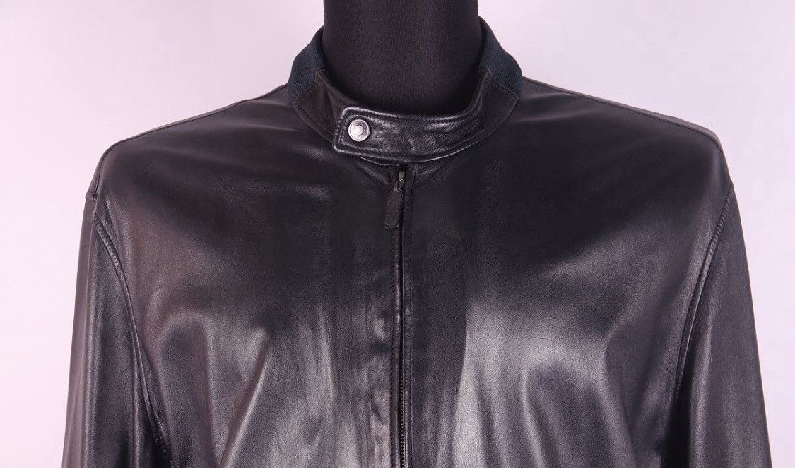 Gucci Gucci x Tom Ford Leather Silk Lining Biker Bomber Jacket Size US L / EU 52-54 / 3 - 2 Thumbnail