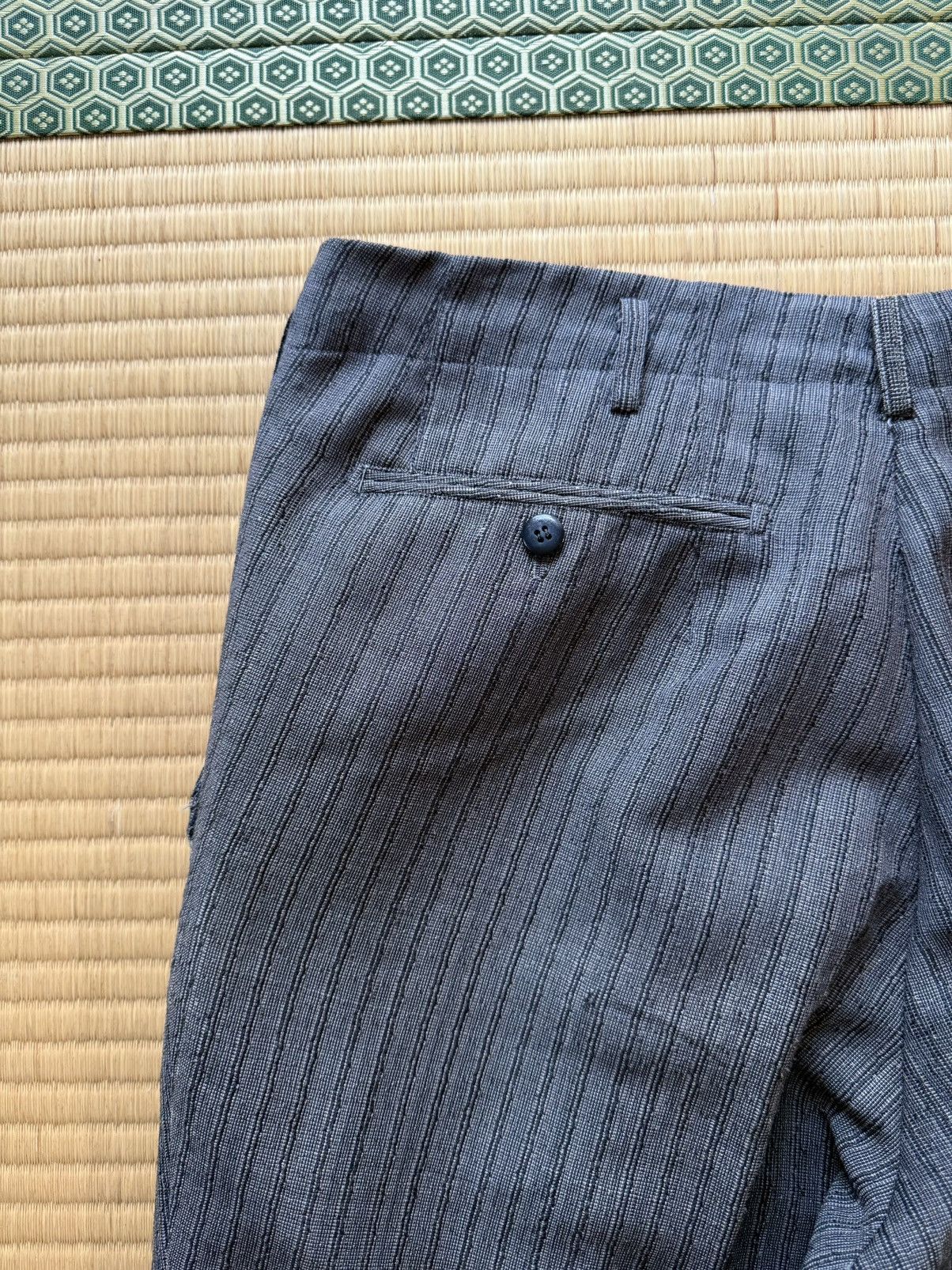 Other Japanese Summer Suiting / Yukata Texture Pinstripe Slacks Size US 33 - 5 Thumbnail