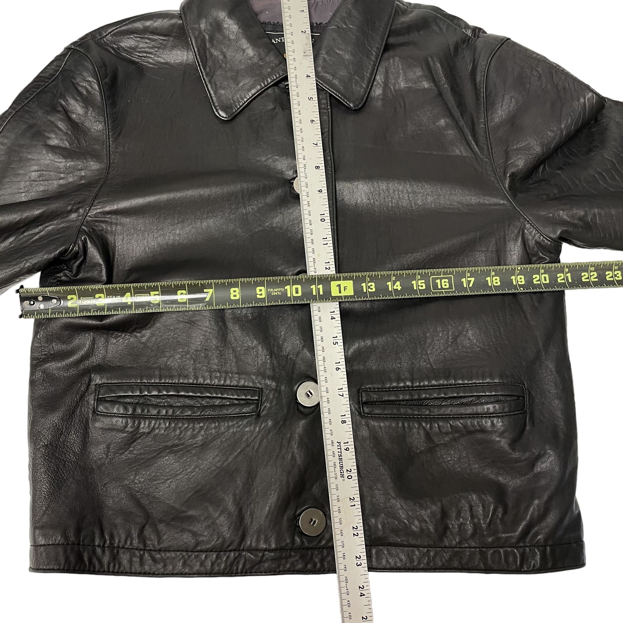 Express Vtg Express Black GLOVE Leather Btn Coat Thinsulate Jacket Size S / US 4 / IT 40 - 7 Thumbnail