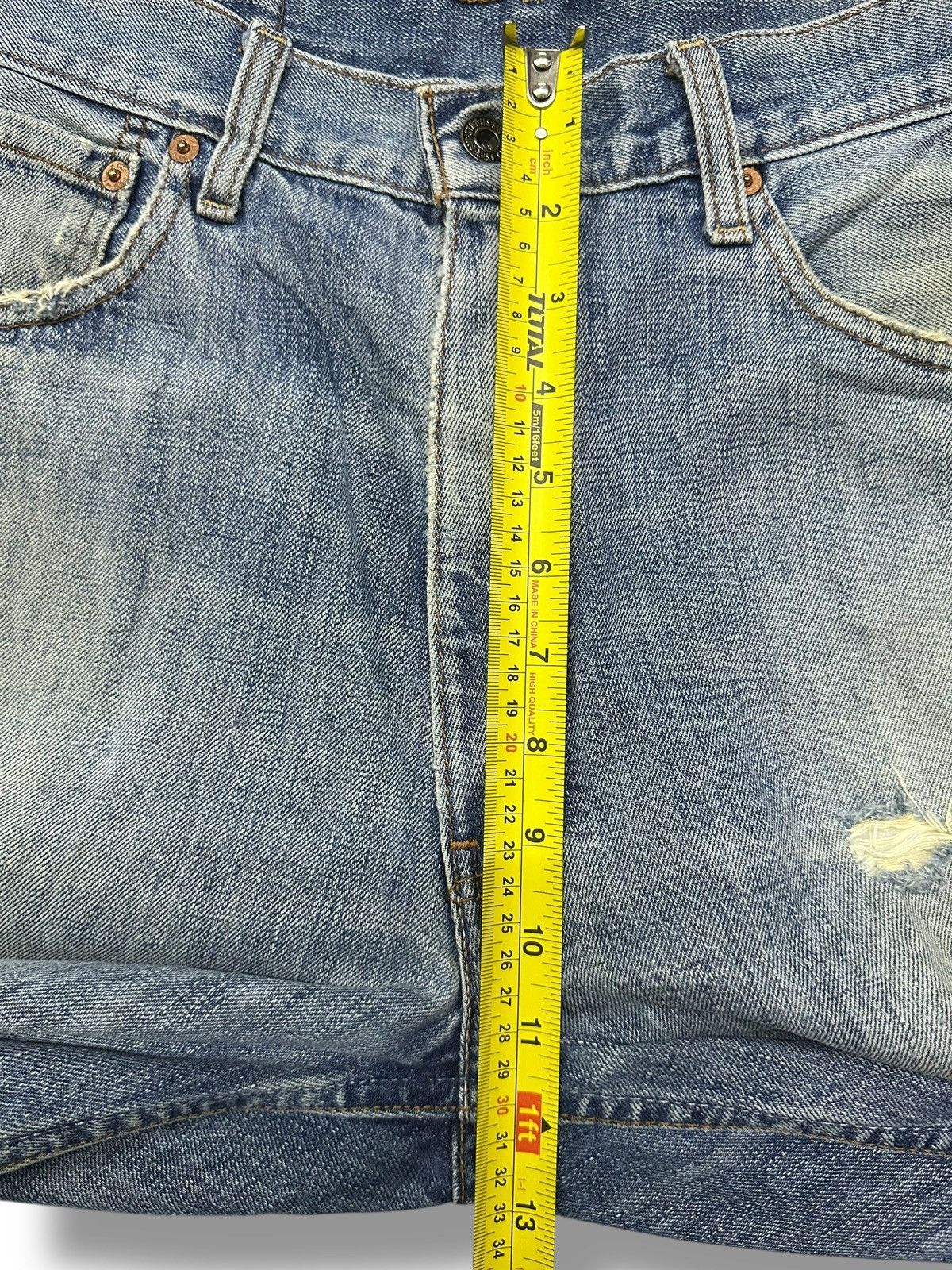 Levi's Vintage Levi’s 503 Distressed Japan Denim Straight Leg Faded Size US 34 / EU 50 - 20 Thumbnail