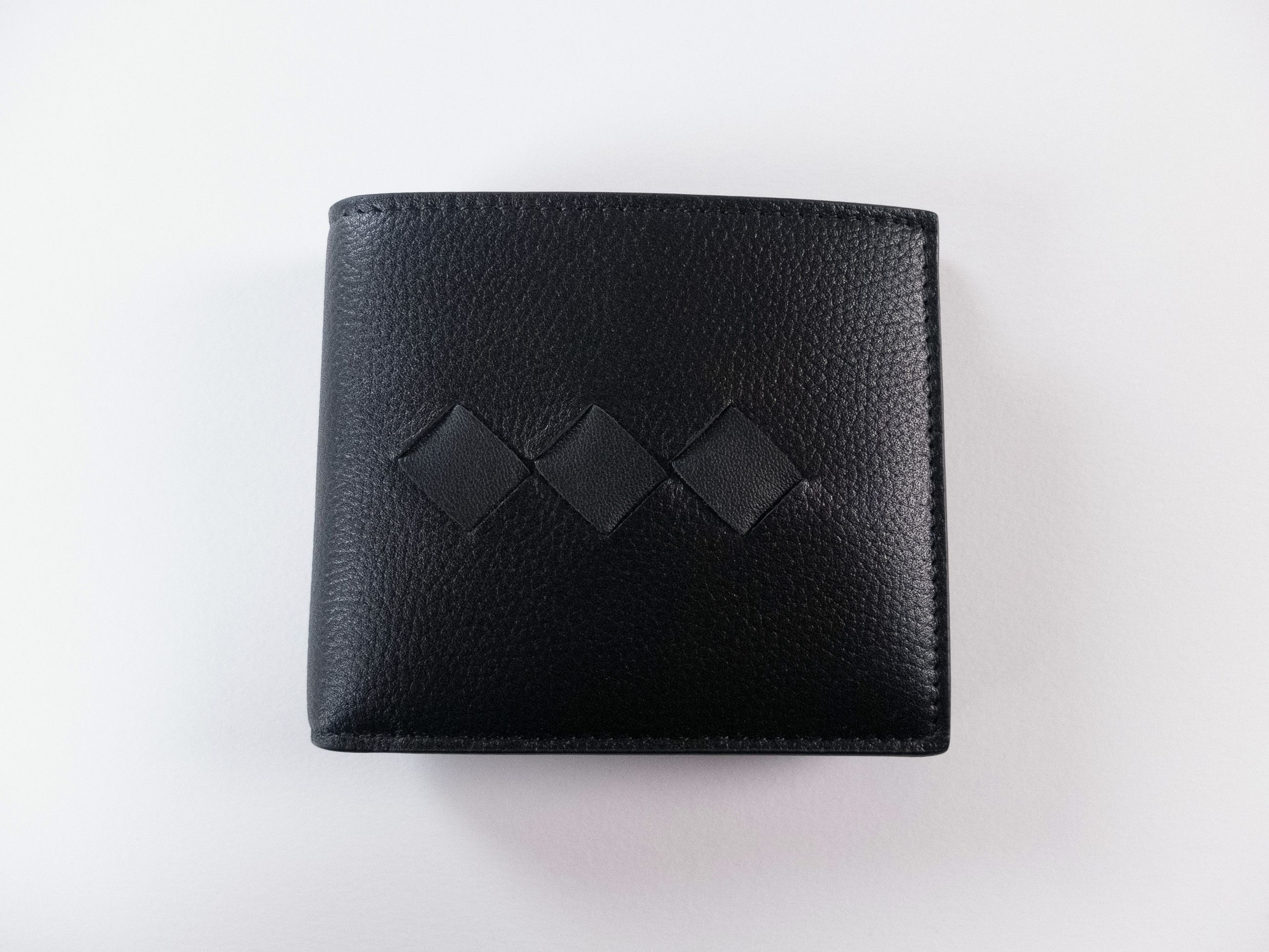 Bottega Veneta BOTTEGA VENETA black leather bifold wallet w intrecciato Size ONE SIZE - 1 Thumbnail