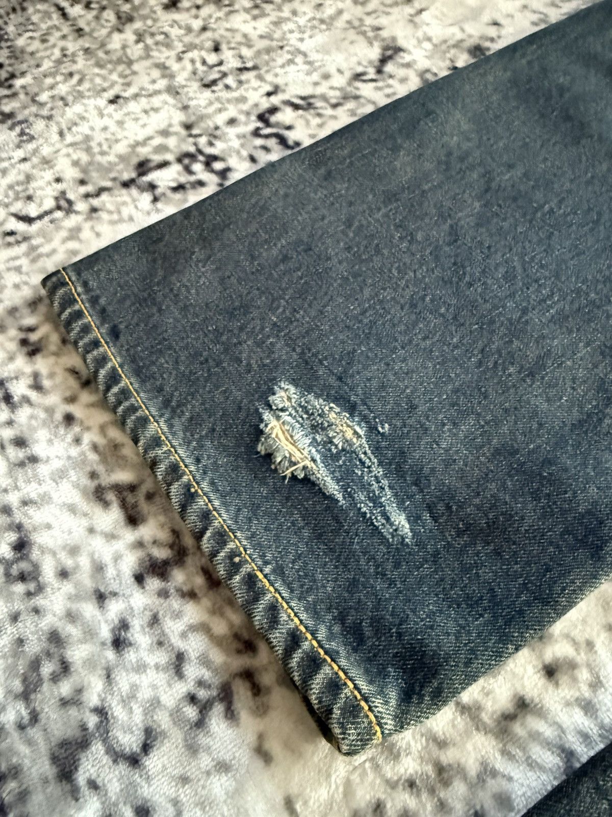 Edwin EDWIN 505 Type 1 OG Mud Wash Selvedge Loose Jeans Size US 30 / EU 46 - 19 Thumbnail