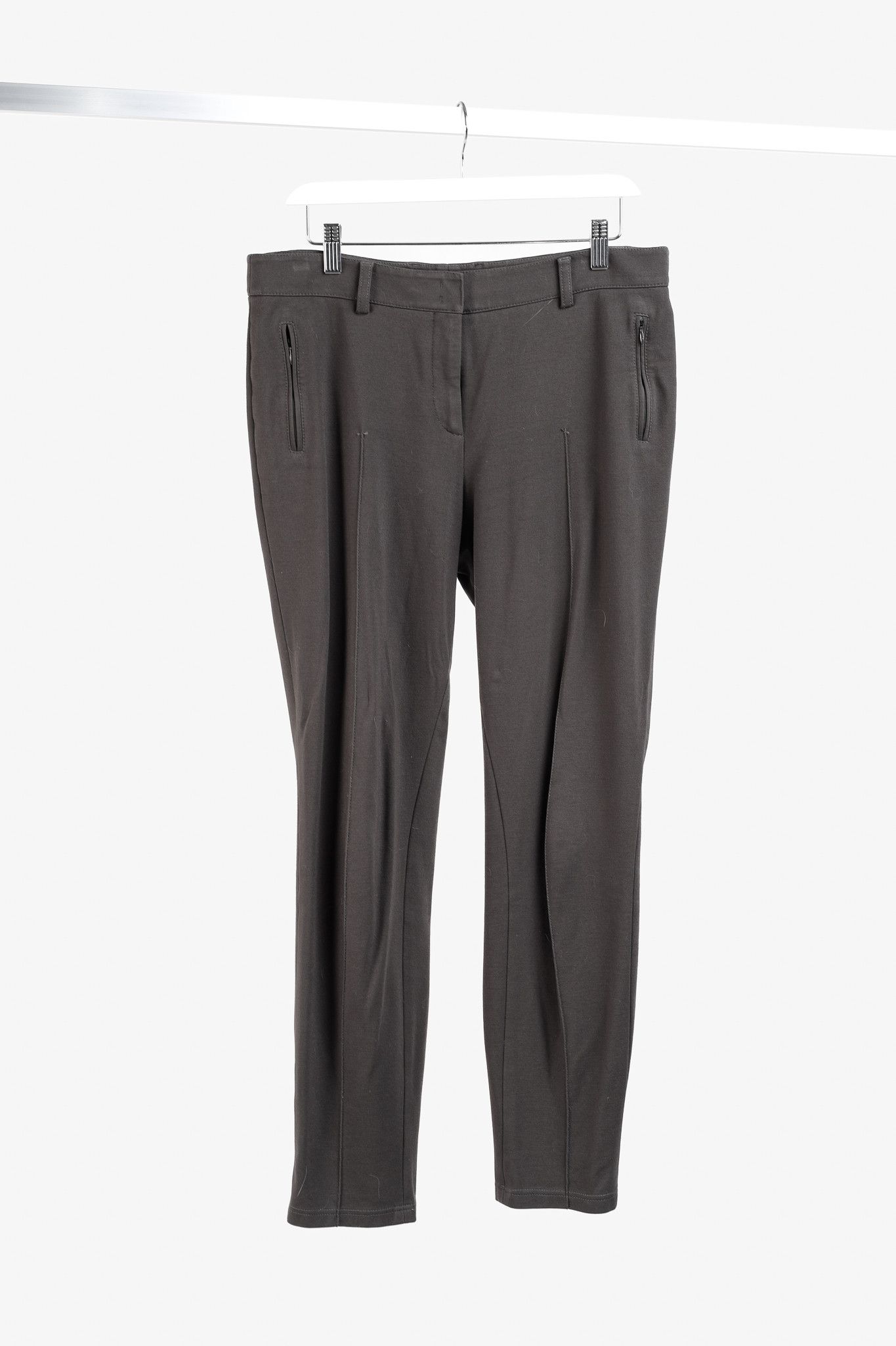 Akris Akris Punto Grey Stretch Ponte Trousers Size 32" / US 10 / IT 46 - 1 Thumbnail