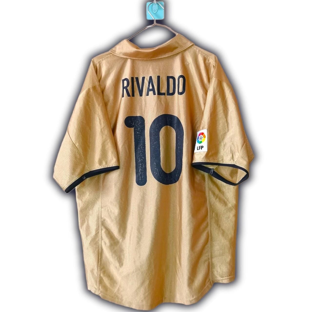 ウェア FC Barcelona 2001-2002 away uniform NIKE Nike Barcelona 2001/02 Gold Away Soccer Jersey Football