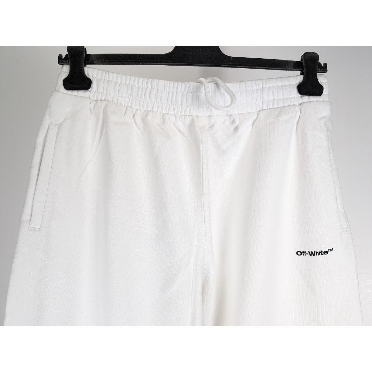 Off-White o1rshd1 Wave Outl Daig Slim Sweatpant & Jogger White/Black Size US 36 / EU 52 - 9 Thumbnail