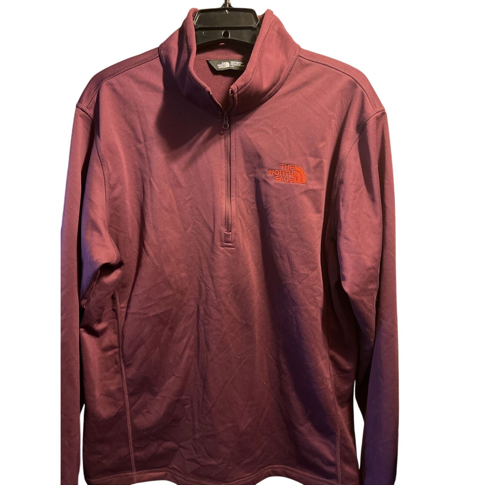 The North Face The North Face Men's L Maroon LS 1/2 Zip Polyester Jacket Size US L / EU 52-54 / 3 - 1 Thumbnail