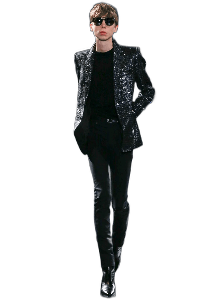 Saint Laurent Paris saint laurent black silver blazer-2507 Size US S / EU 44-46 / 1 - 7 Thumbnail
