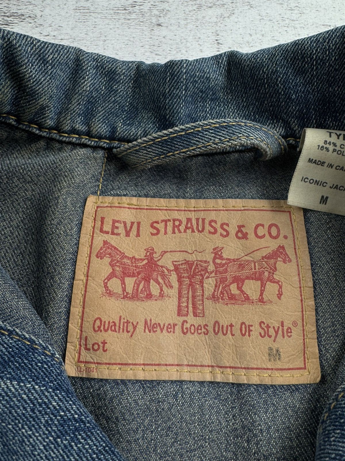 Levi's Levi’s 90S USA Type 1 Cotton Iconic Trucker Denim Jeans Button Jacket Size M Size M / US 6-8 / IT 42-44 - 10 Thumbnail