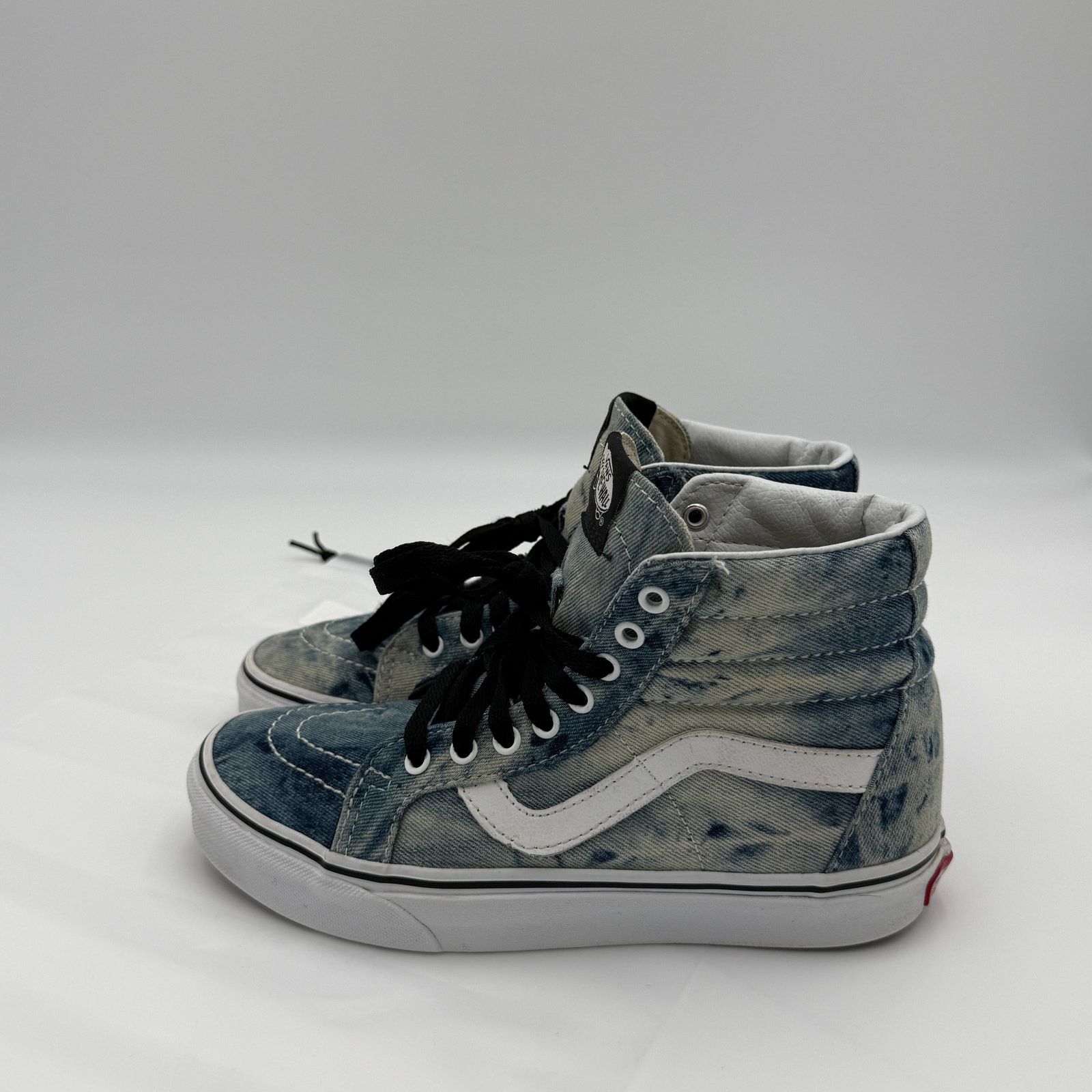 Vans ans Sk8-Hi Acid Wash Denim High Top Sneakers Size 6.5 Size US 6.5 / IT 36.5 - 1 Thumbnail