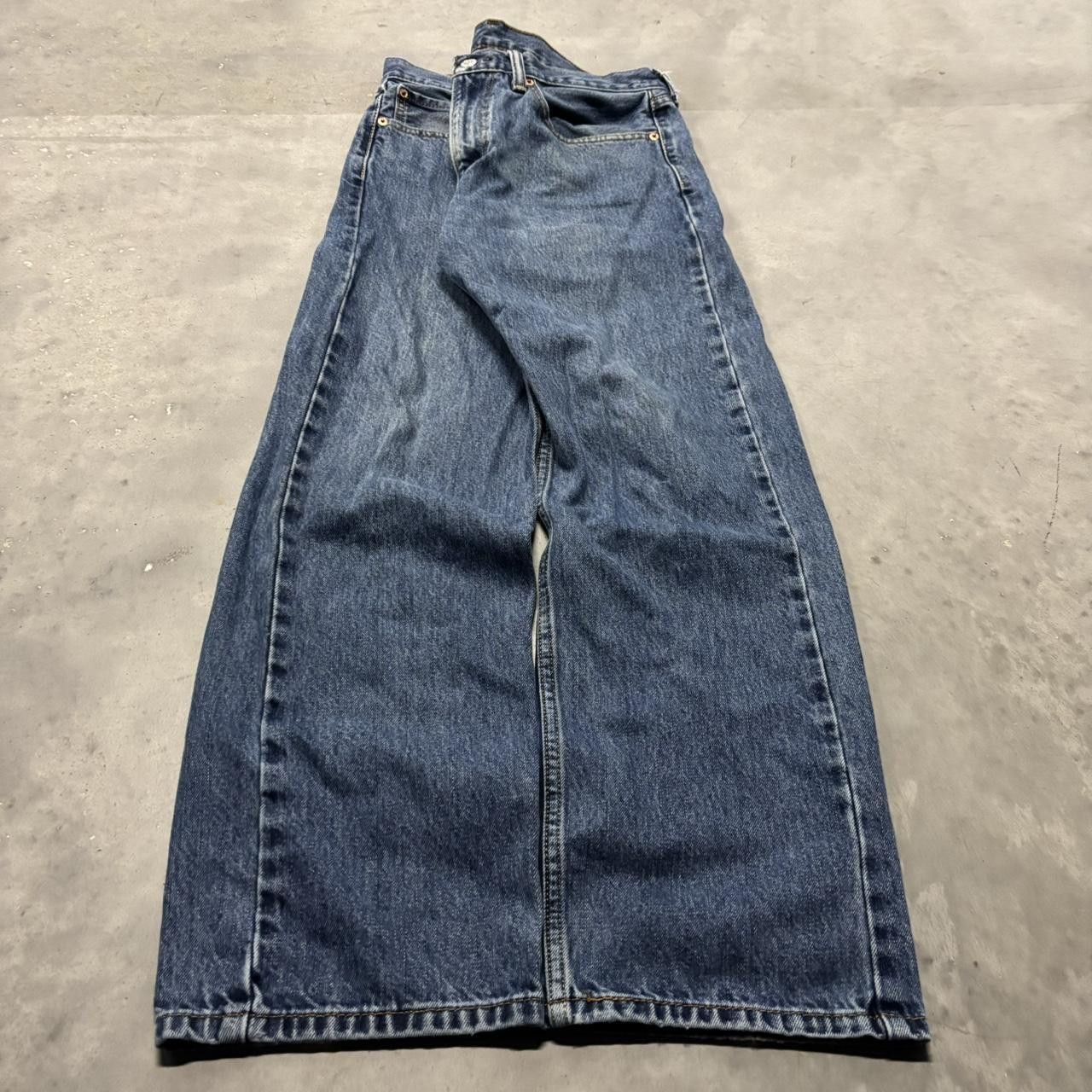 Levi's × Vintage Crazy Vintage Y2K/2000s Grunge Dark Wash Levi’s Denim Jeans! Size US 32 / EU 48 - 3 Thumbnail