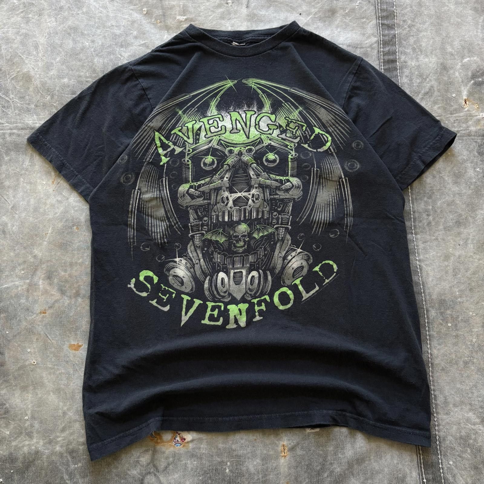 Band Tees Vintage Y2K Avenged Sevenfold Machinery Metal Band Shirt Size US S / EU 44-46 / 1 - 1 Thumbnail