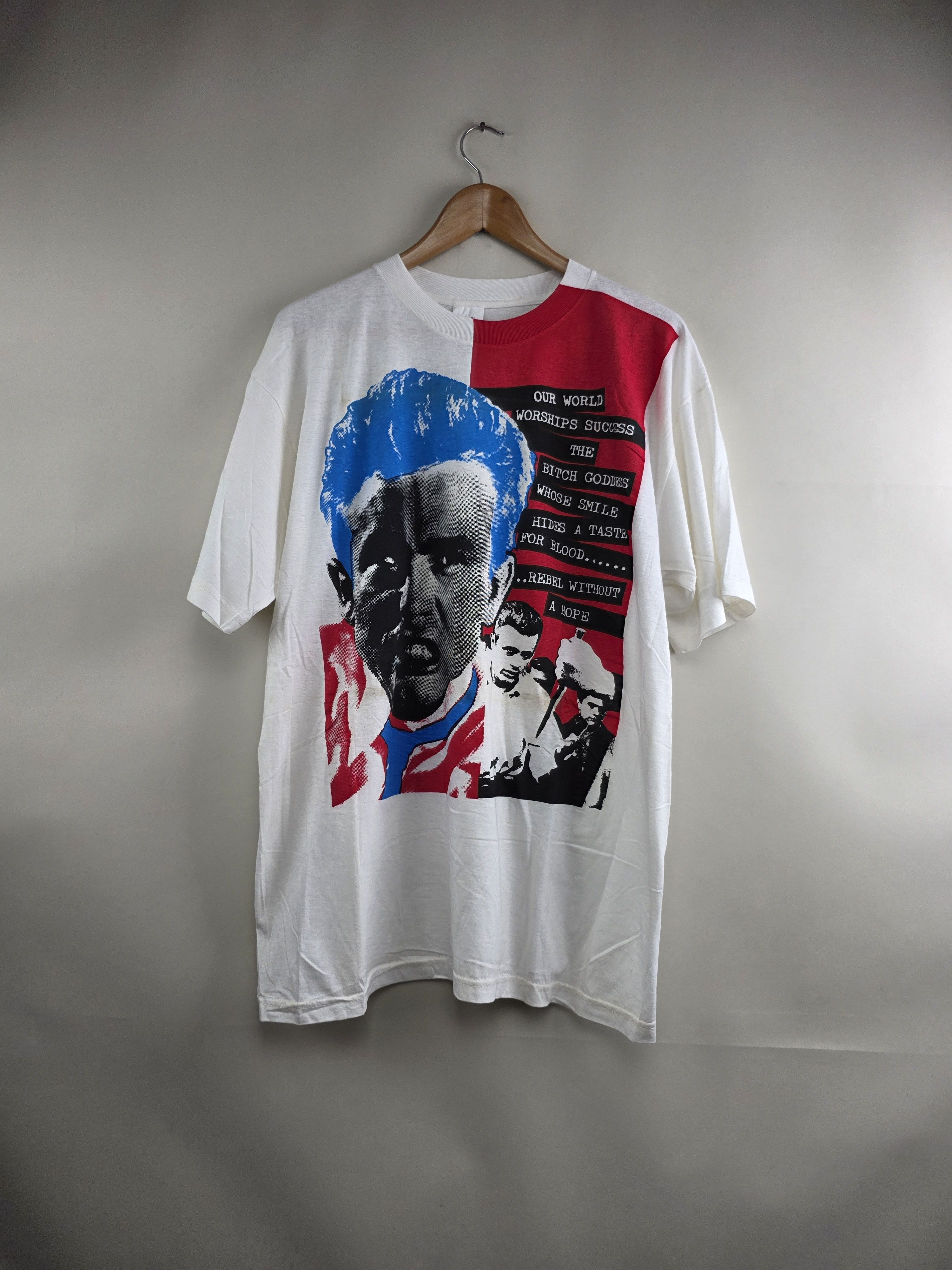 Band Tees × Vintage 80s Fifth Column James Dean Rebel without a hope Art tee Size US XL / EU 56 / 4 - 9 Thumbnail