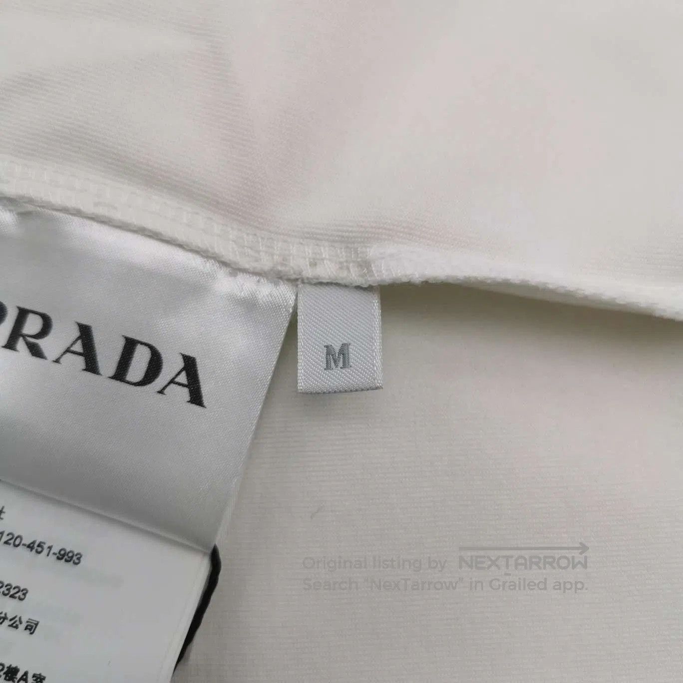 Prada Prada Cotton Logo Crewneck T. Size US M / EU 48-50 / 2 - 4 Thumbnail