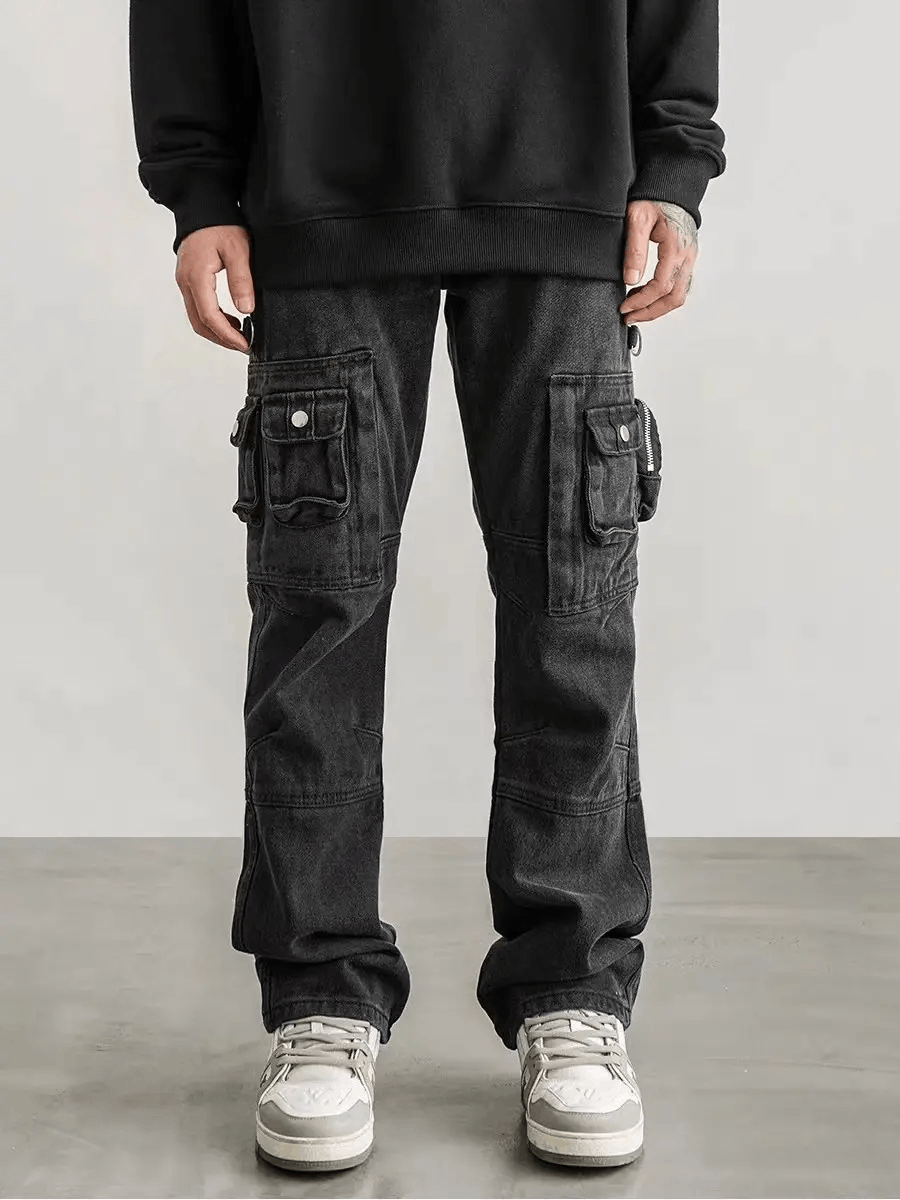 Japanese Brand × Vintage High street washed and distressed baggy work trousers Size US 30 / EU 46 - 2 Thumbnail