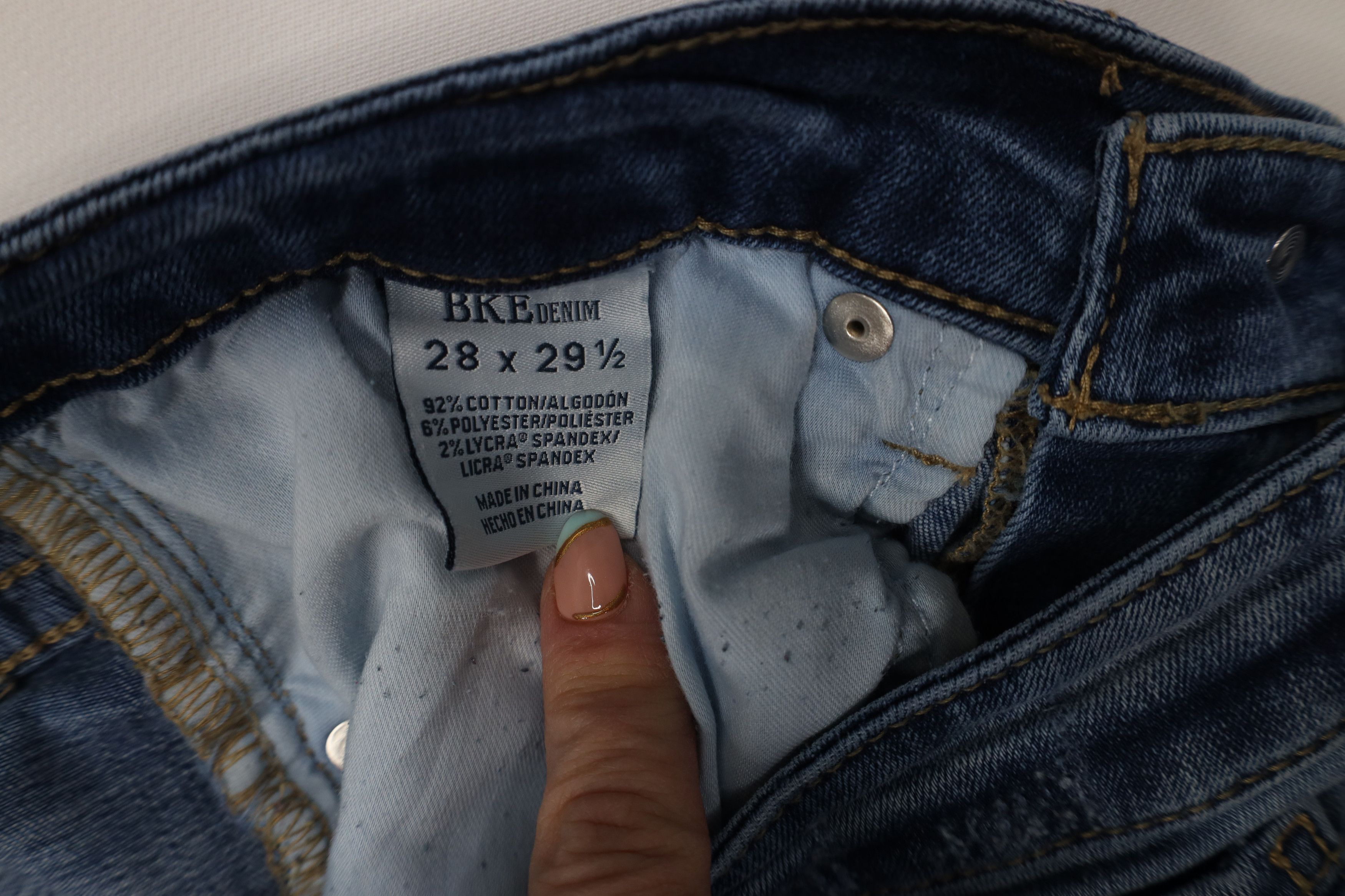 Vintage Buckle BKE Stella Slim Fit Low Rise Bootcut Stretch Jeans Size 28" / US 6 / IT 42 - 8 Thumbnail