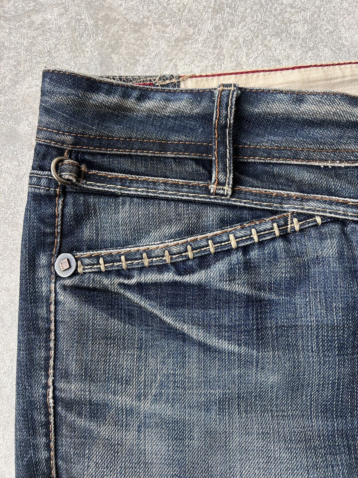 Marithe + Francois Girbaud Vintage Marithe Francois Girbaud Cropped Denim Jeans Size US 32 / EU 48 - 5 Thumbnail