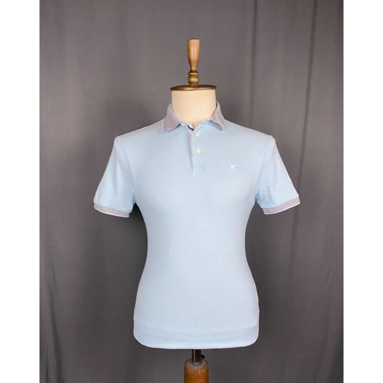 NHL MINT! Hackett Small Logo Men's Light Blue Polo T-Shirt Size Size US M / EU 48-50 / 2 - 1 Thumbnail