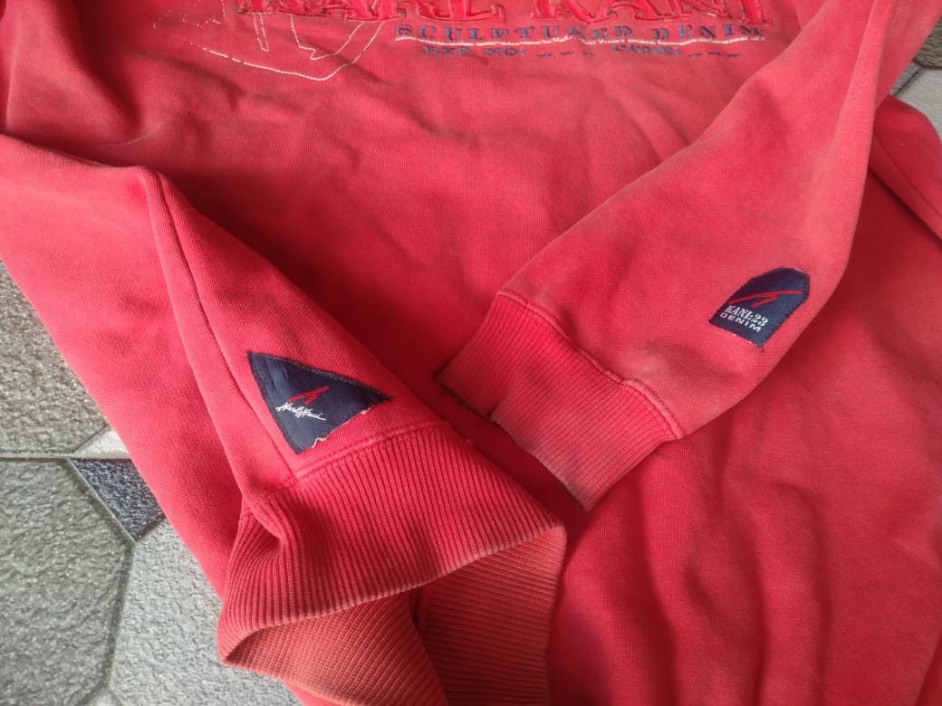 Karl Kani Karl Kani Vintage 90s Embroidery Sweater Streetwear Red Size US L / EU 52-54 / 3 - 7 Thumbnail