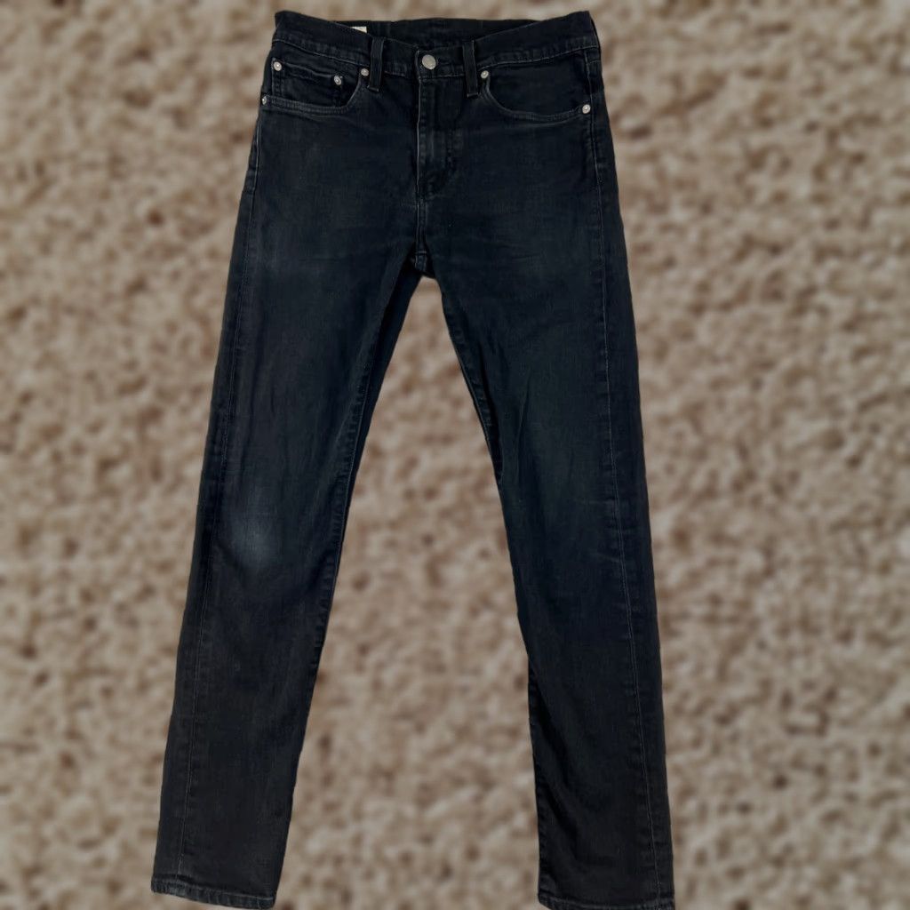 Levi's Levi's 510 Jeans Slim Fit Black Denim 31 29in 5-Pocket Cotton Blend Zip Mens Jeans Size US 31 - 1 Thumbnail