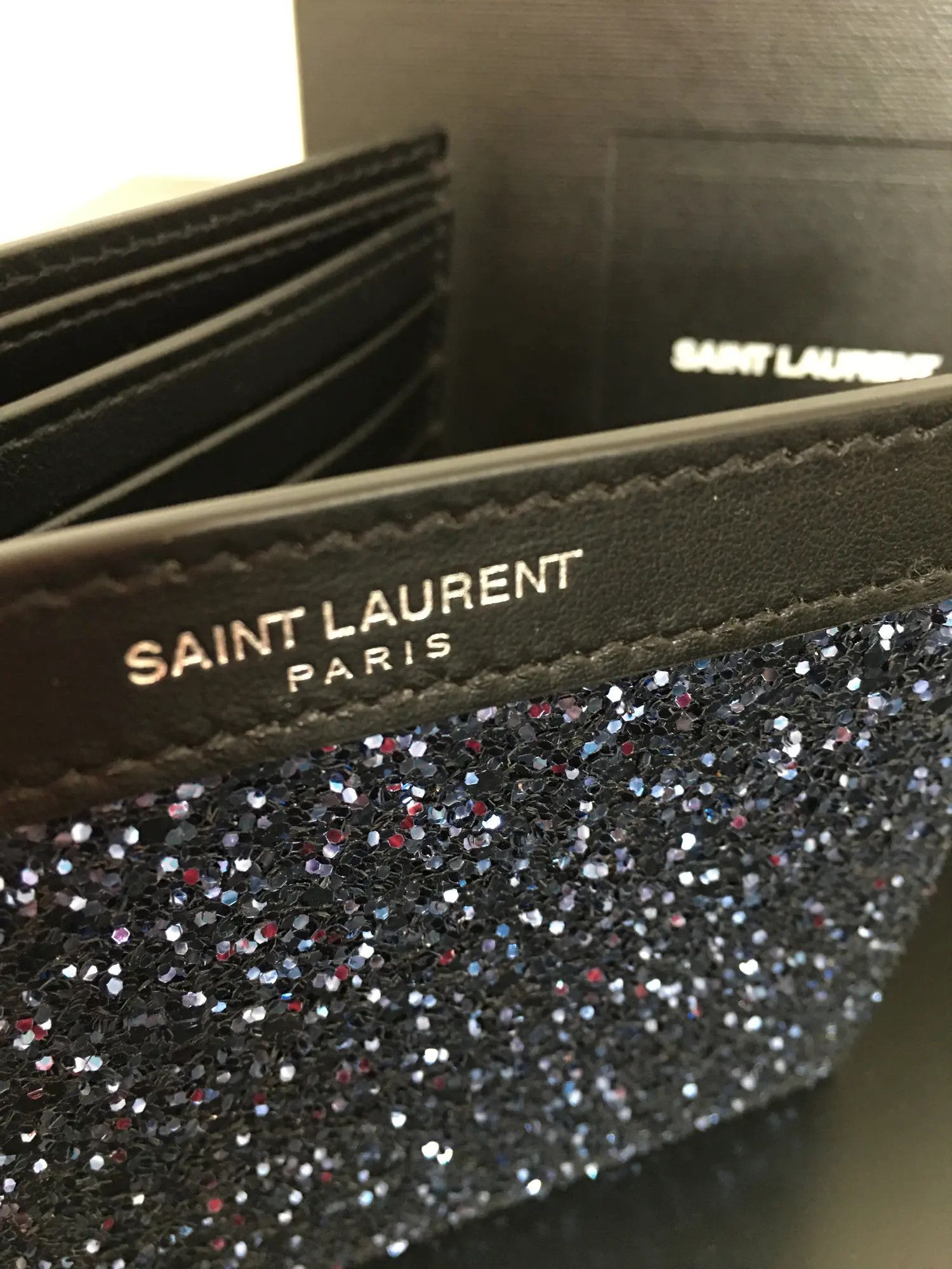 Saint Laurent Paris Wallet Glitter Size ONE SIZE - 3 Thumbnail