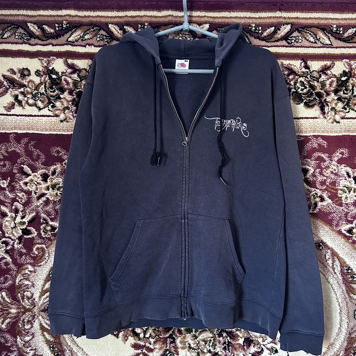 Band Tees × Vintage Vintage Infinitas Metal Band Self-Destruction Zip Hoodie Size US M / EU 48-50 / 2 - 13 Thumbnail