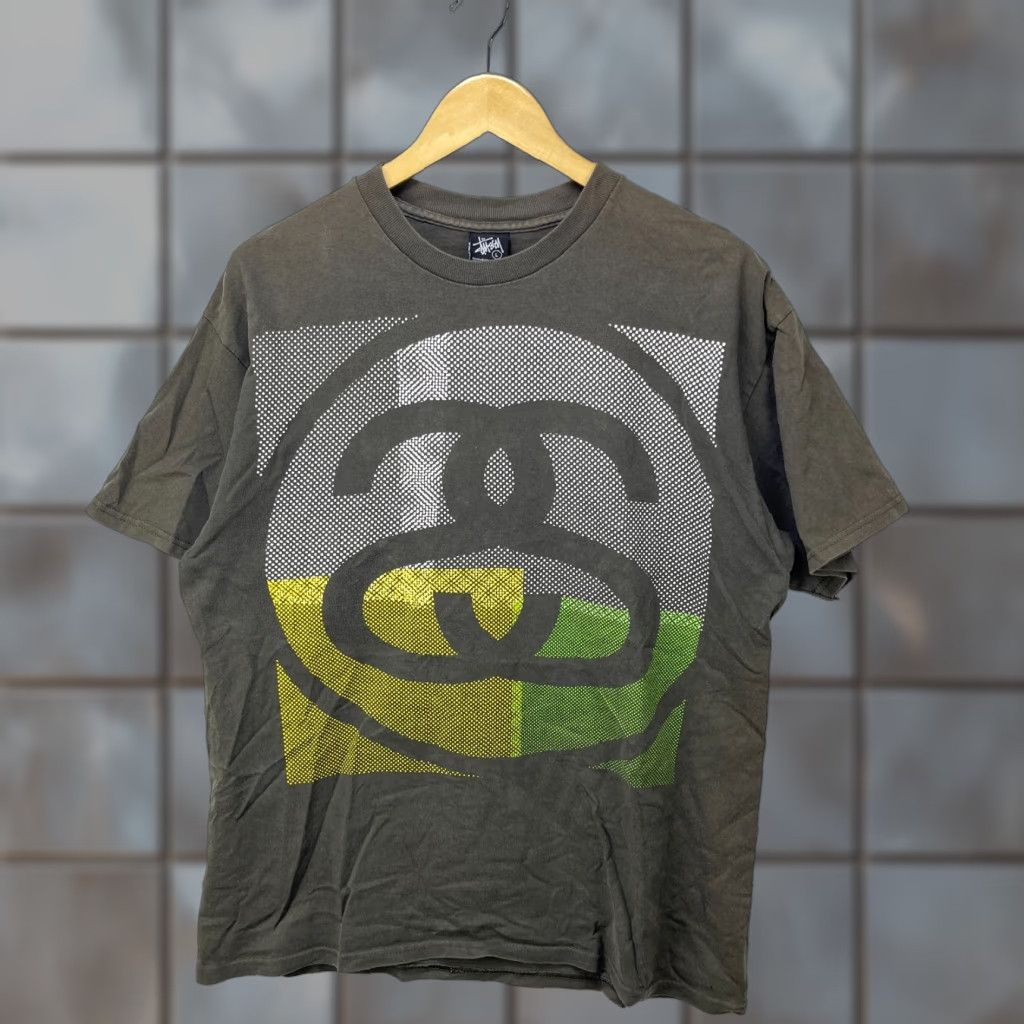 Logo 7 VINTAGE Stussy T-Shirt L Mens Gray S Logo Sun Faded 90s Size US L / EU 52-54 / 3 - 1 Thumbnail