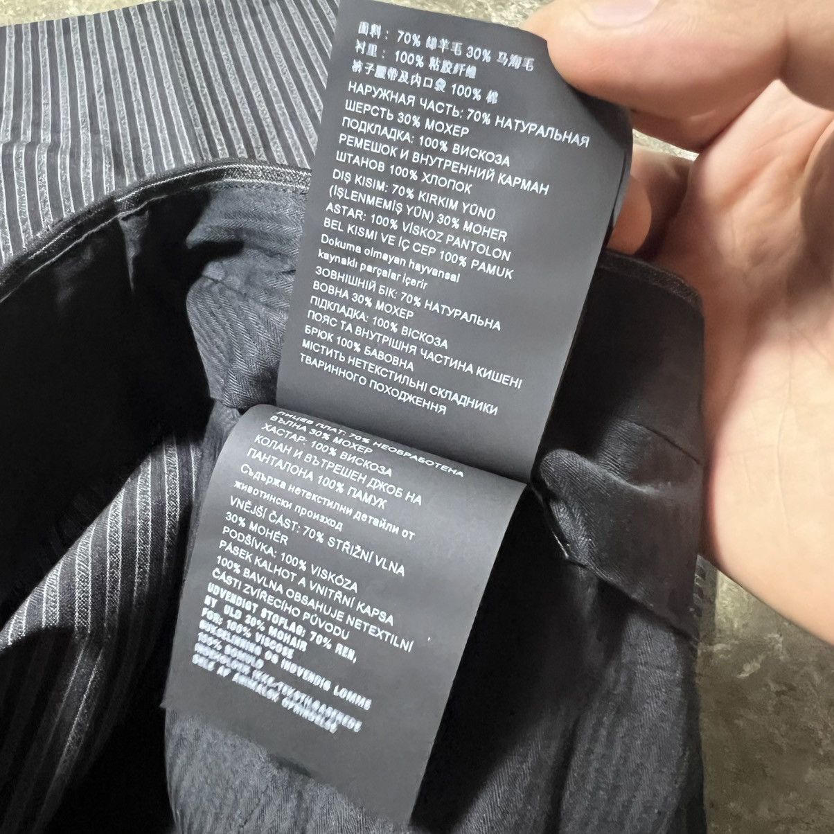 Prada Prada - SS19 - Pinstripe Virgin Wool & Mohair Trousers Size US 38 / EU 54 - 14 Thumbnail
