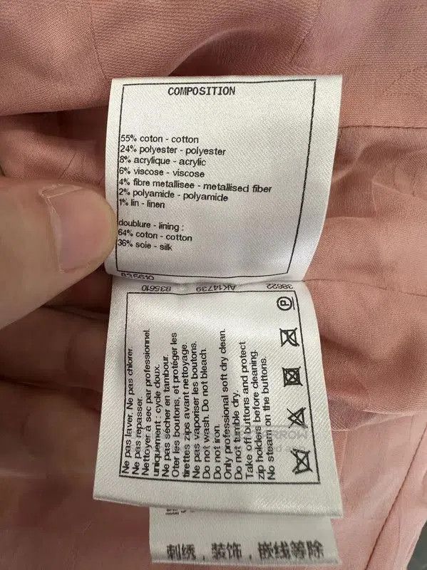 Chanel CHANEL Women's White Cashmere Jacket Size L . Size L / US 10 / IT 46 - 6 Thumbnail