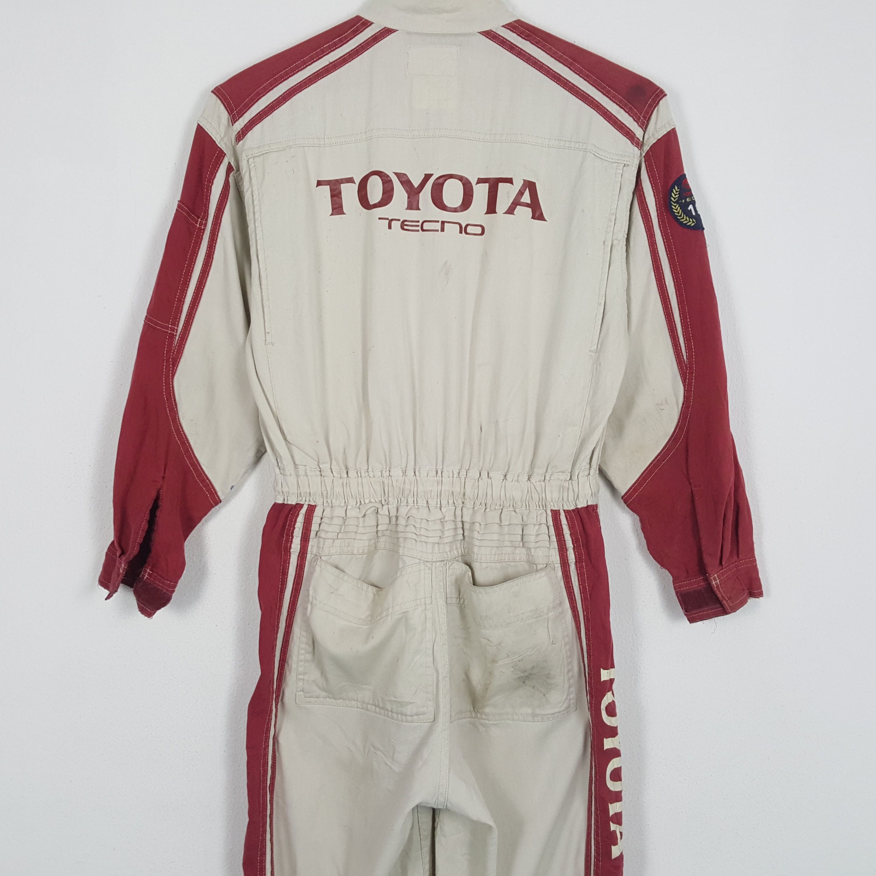 Japanese Brand × Vintage TOYOTA TECNO Japanese Motorsports Coverall Jacket Size US M / EU 48-50 / 2 - 2 Thumbnail
