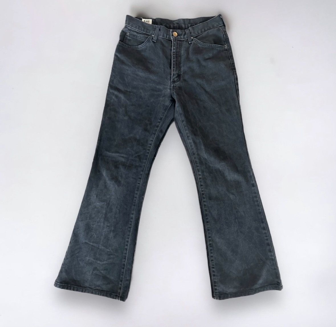 Japanese Brand × Lee × Vintage Lee Black Flared Vintage Denim Size US 30 / EU 46 - 4 Thumbnail