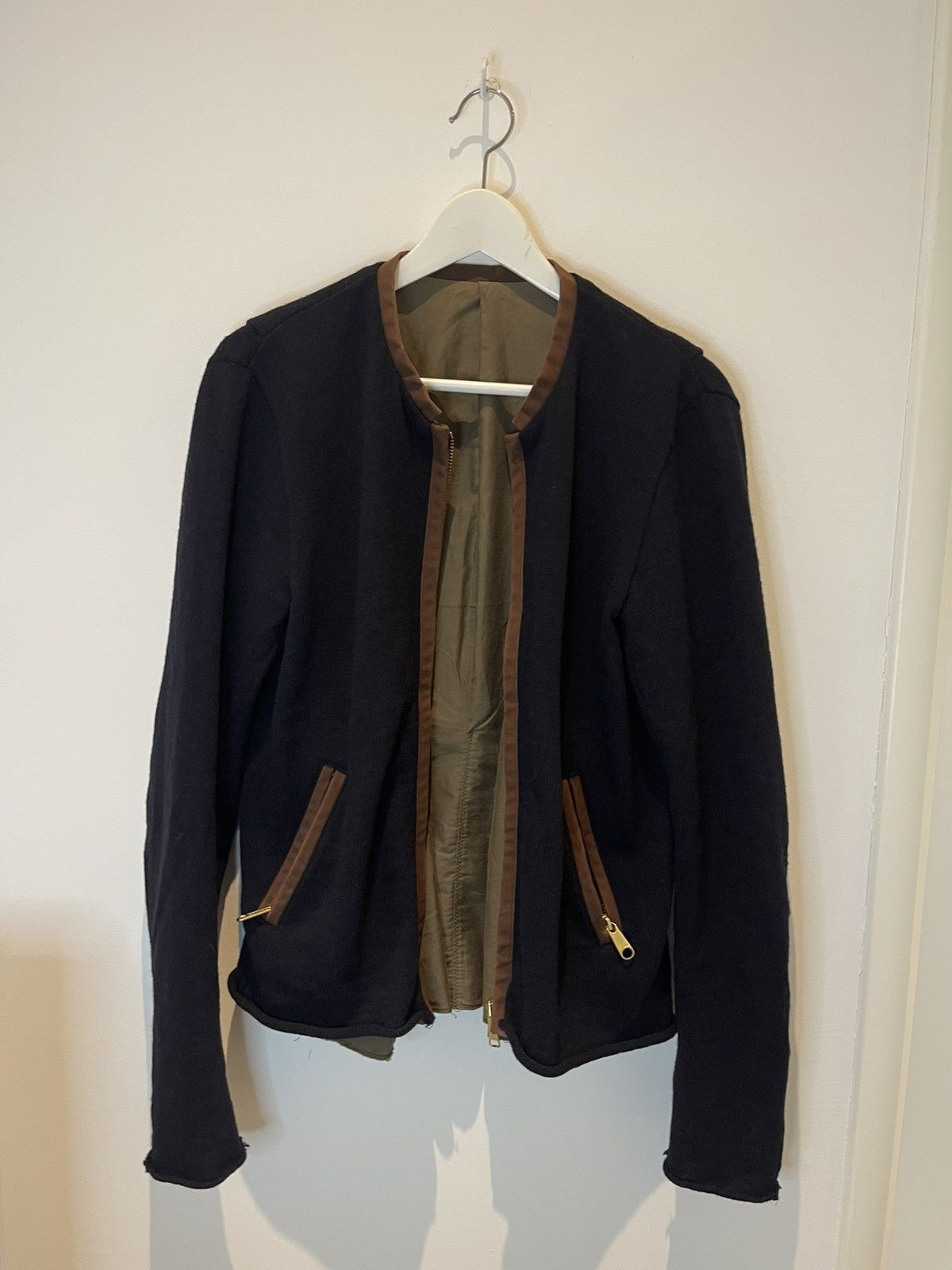 Kolor Kolor Fall 2010 Wool Zip Jacket with Contrast Canvas Tape Size US S / EU 44-46 / 1 - 13 Thumbnail