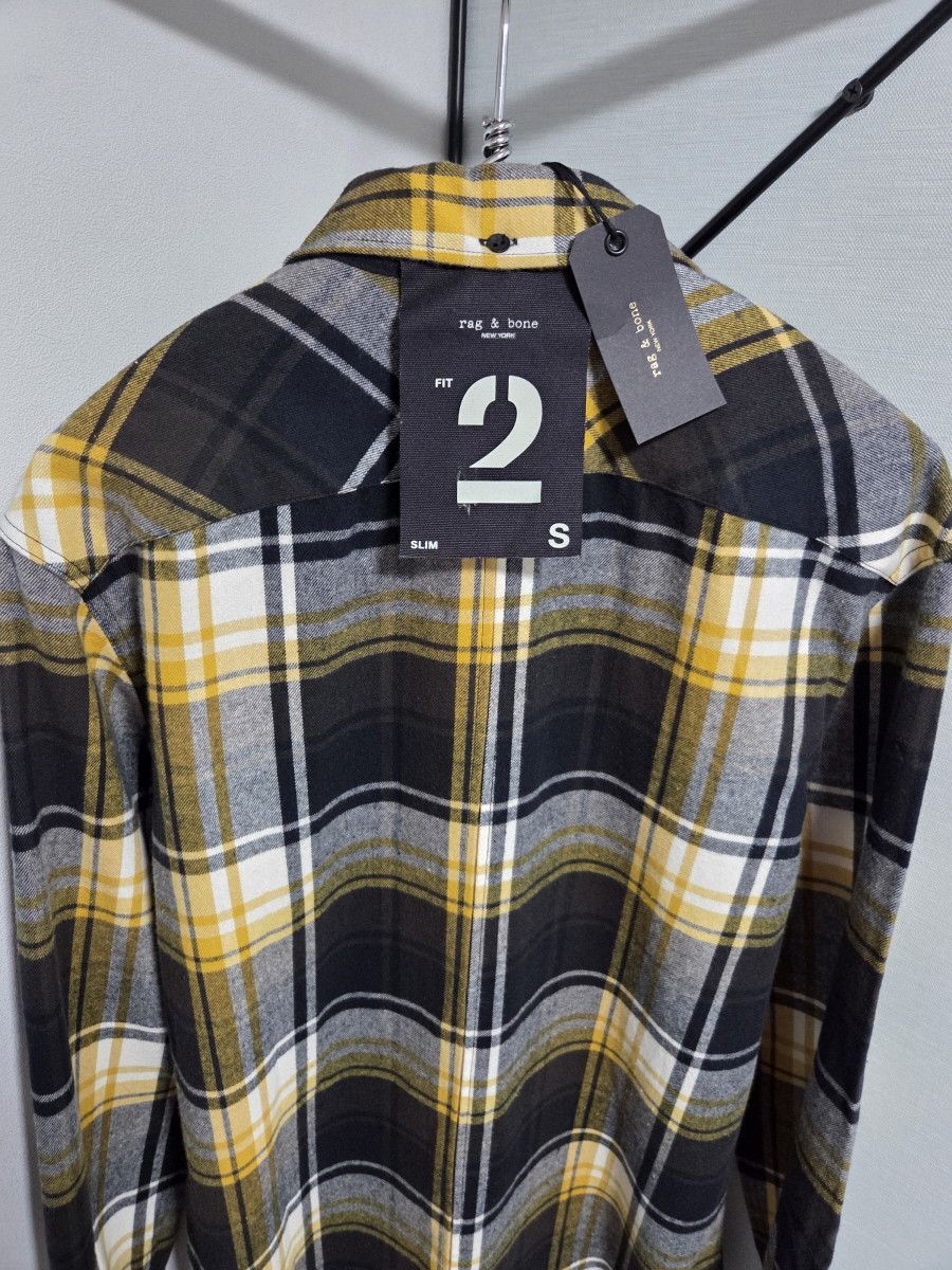 Rag & Bone Rag & Bone Black and Yellow Fit 2 Tomlin Shirt (Brand New) Size S / US 4 / IT 40 - 6 Thumbnail