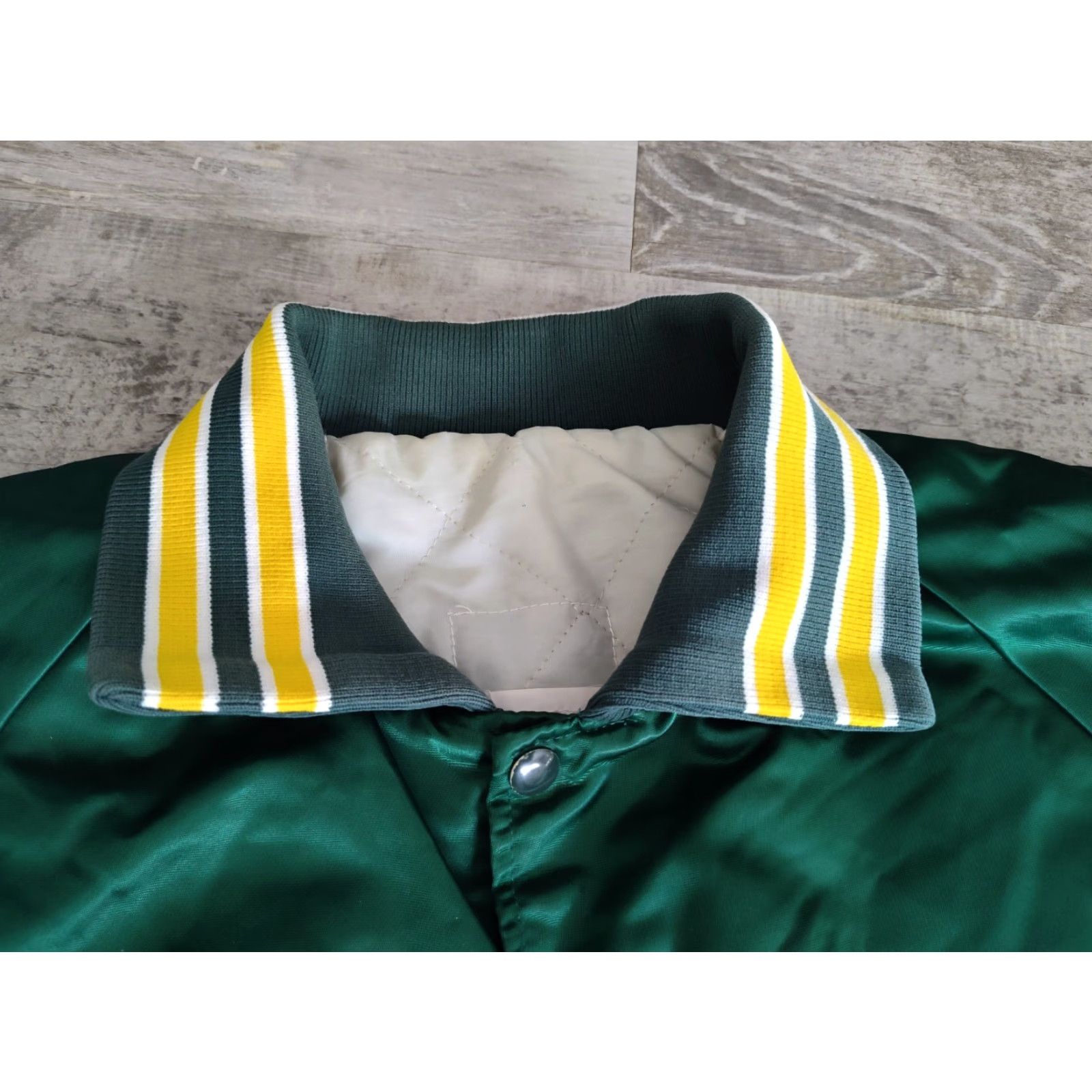 Vintage Vintage NMU Wildcats Snap Parka Jacket Blue Line Hockey Club Size XL Quilt Lined Green Size US XL / EU 56 / 4 - 7 Thumbnail