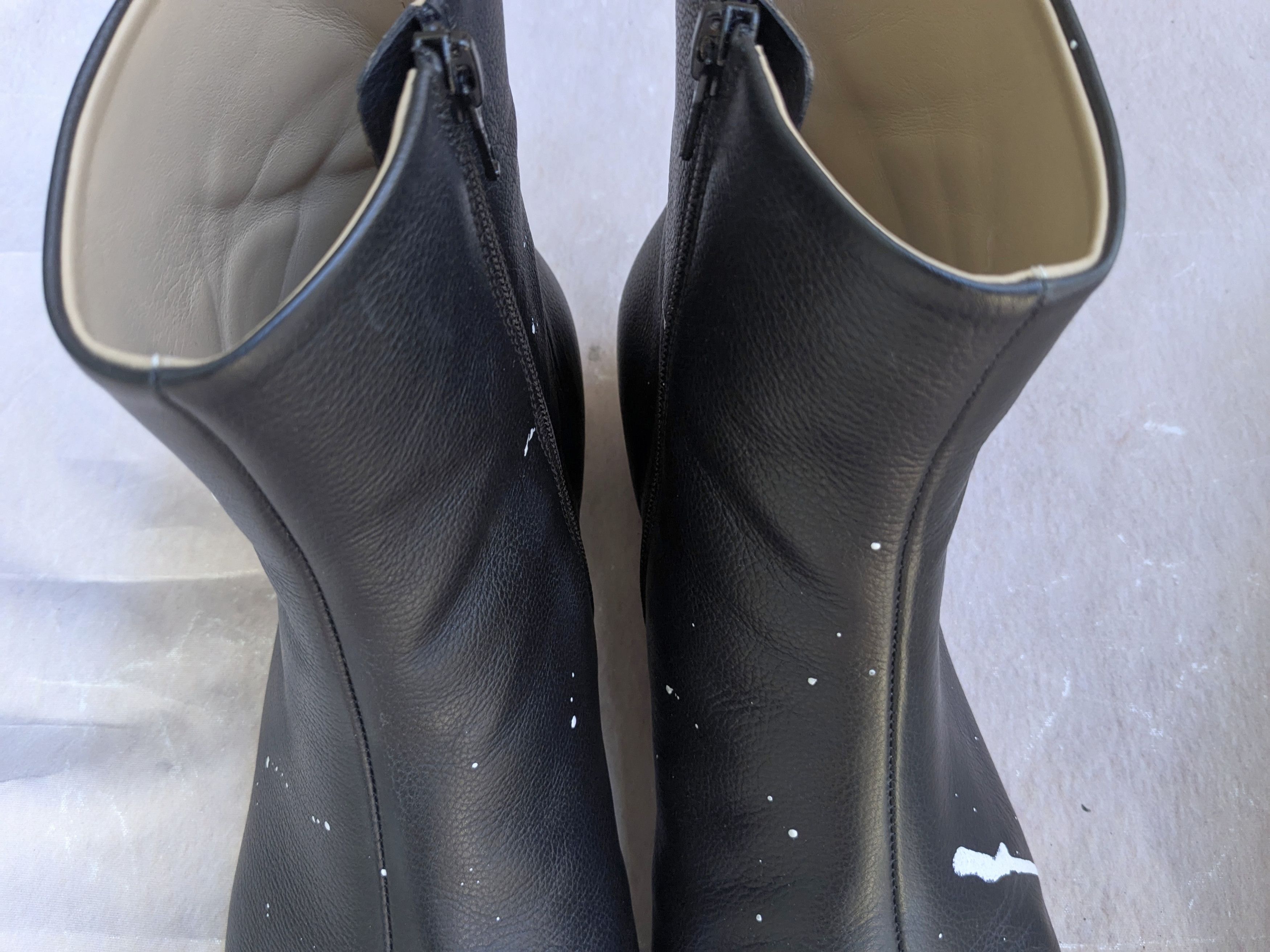 Maison Margiela Maison Margiela Side Zip Boots Paint Splatter Black 11 44 Size US 11 / EU 44 - 5 Thumbnail