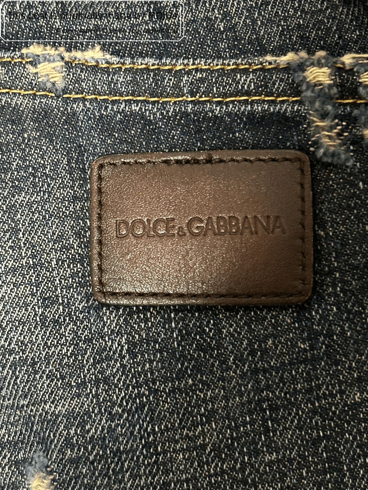 Dolce & Gabbana Sz 46 Dolce & Gabbana Runway Logo Leather Patch Denim Size US 30 / EU 46 - 5 Thumbnail
