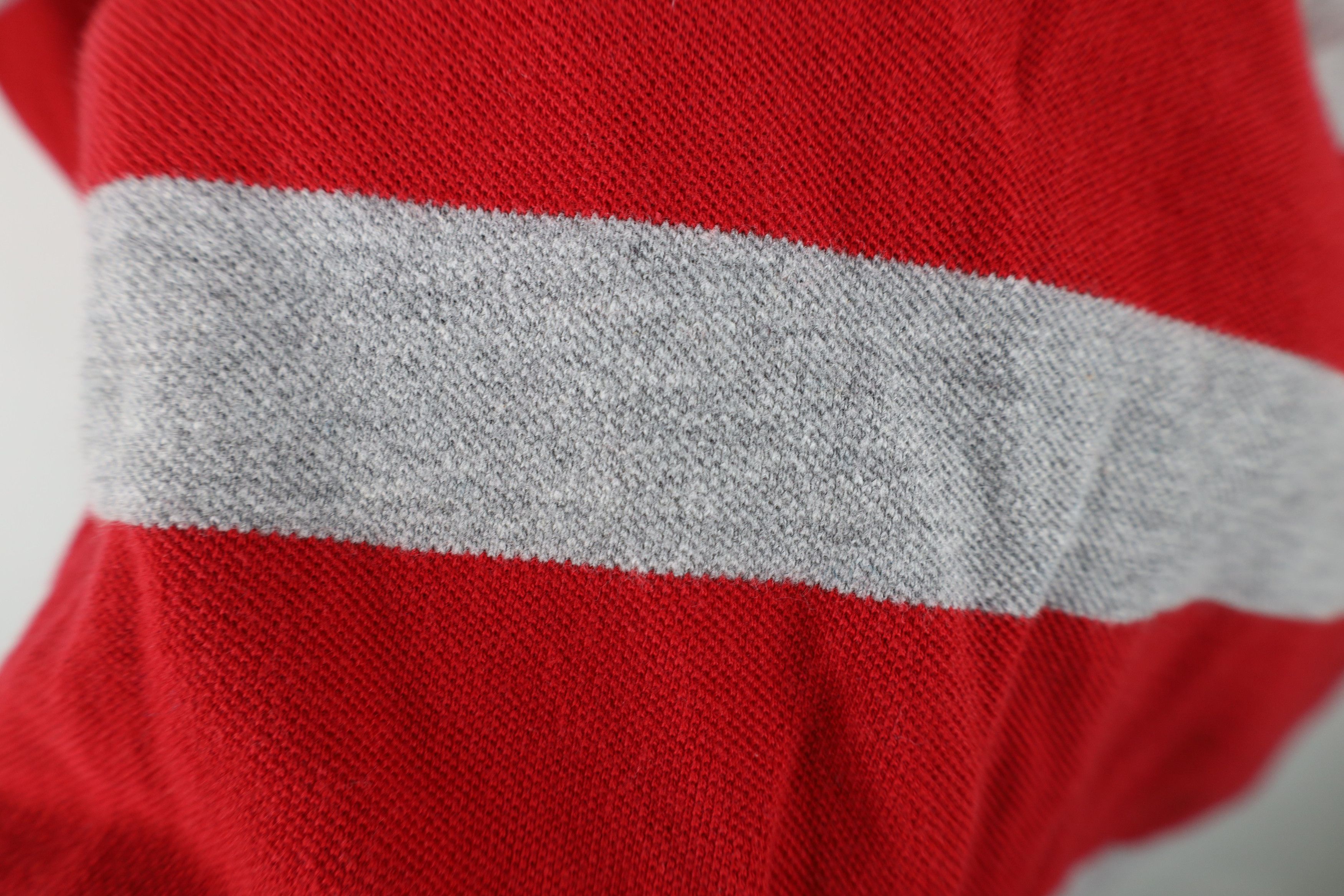 Vintage Vintage 90s Ohio State University Striped Rugby Polo Shirt Size US XL / EU 56 / 4 - 7 Thumbnail