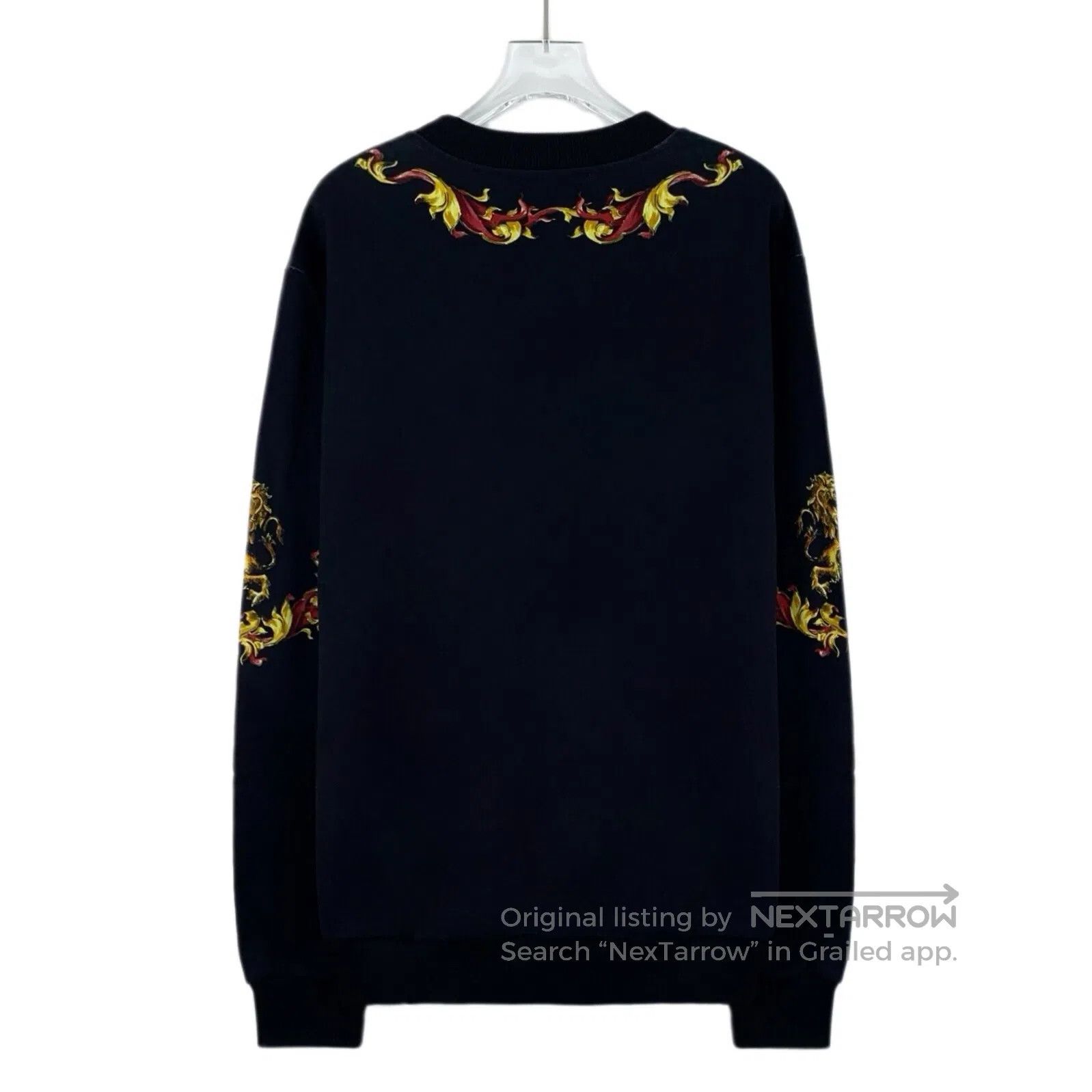 Dolce & Gabbana Dolce Gabbana Black Knight Court Print Cotton Round Neck L Size US S / EU 44-46 / 1 - 2 Thumbnail