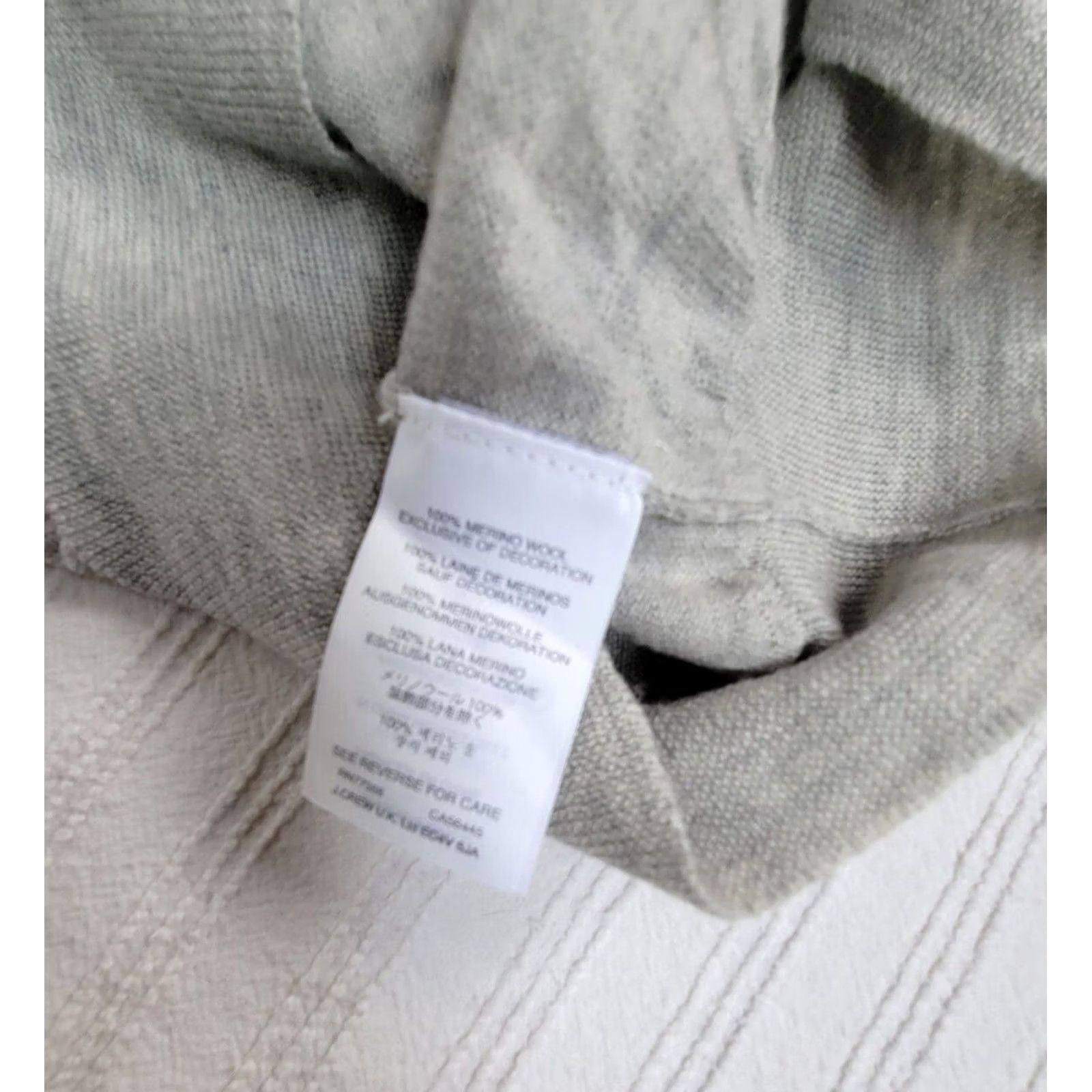 J.Crew J.Crew Women 3/4 Sleeve Crew Neck Tippi Sweater Medium Gray Merino Wool Pullover Size M / US 6-8 / IT 42-44 - 4 Thumbnail