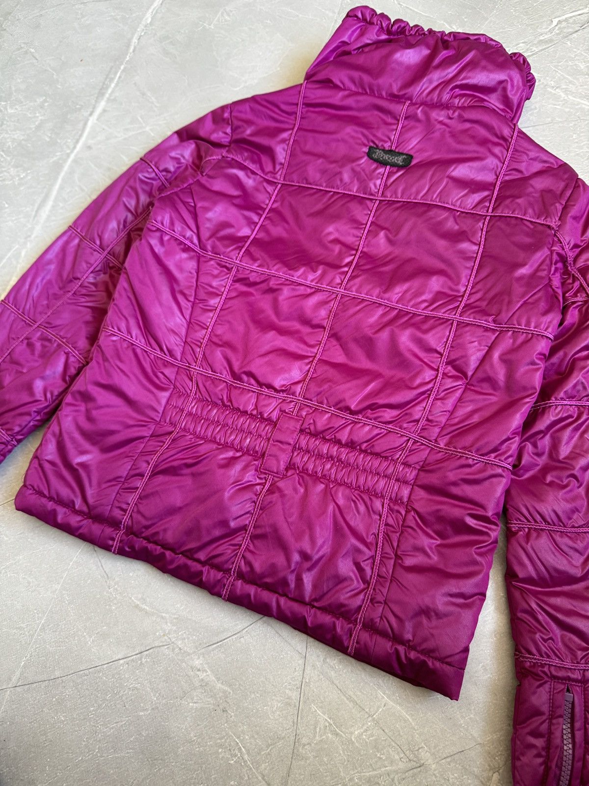 Diesel Rare Diesel Vintage High Neck Asymmetrical Bomber Jacket Size XS / US 0-2 / IT 36-38 - 19 Thumbnail
