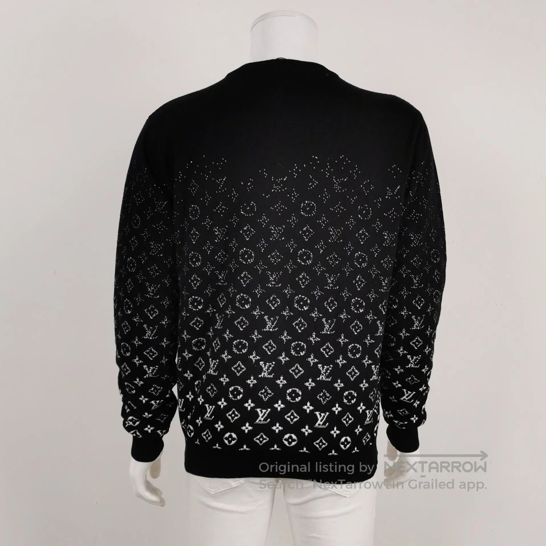 Louis Vuitton Louis Vuitton Black Monogram Sweater L. Size US L / EU 52-54 / 3 - 1 Thumbnail