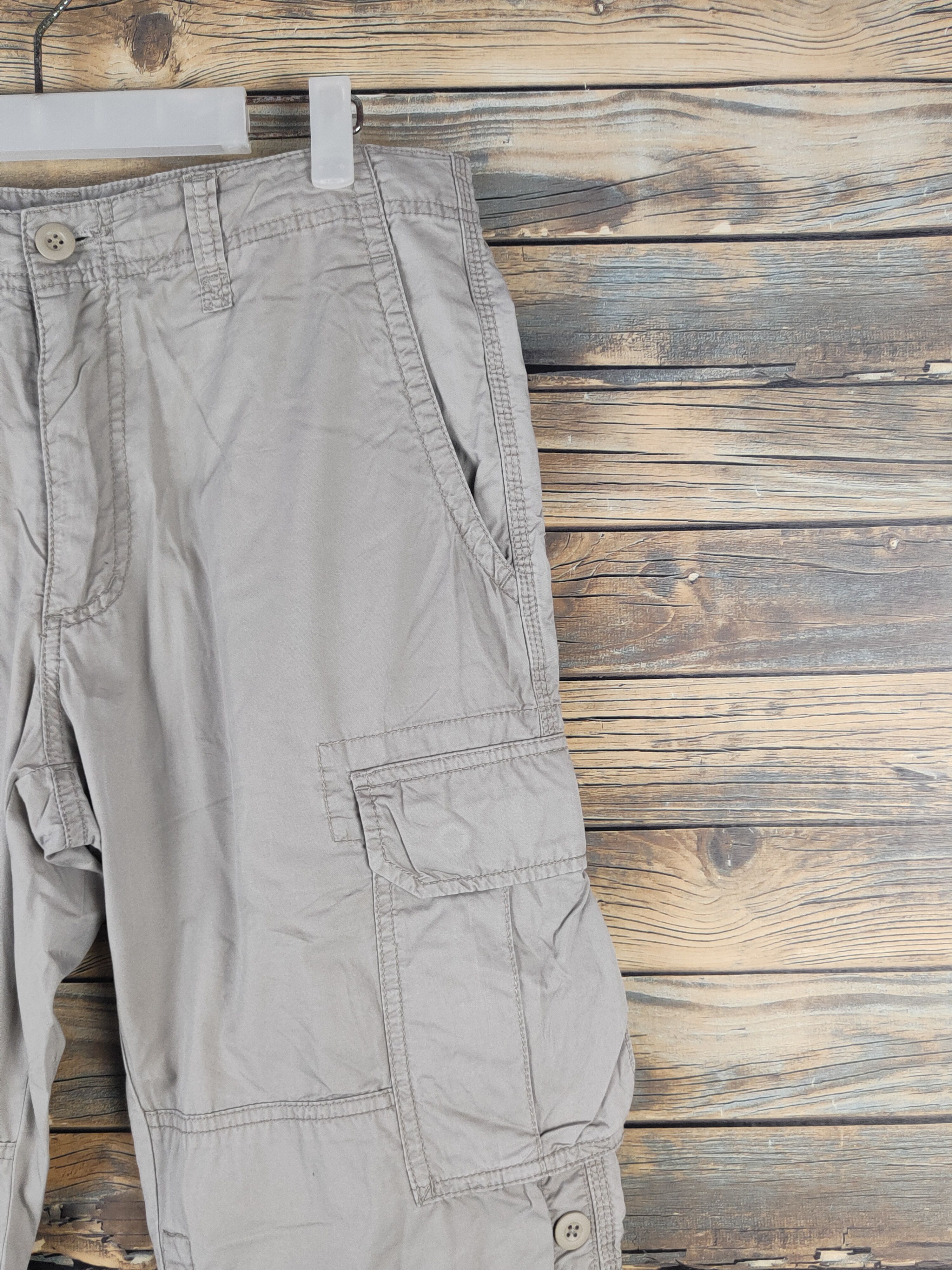 Japanese Brand DL Uniqlo Ivory Multipocket Tactical Cargo Pants #1513 Size US 32 / EU 48 - 5 Thumbnail