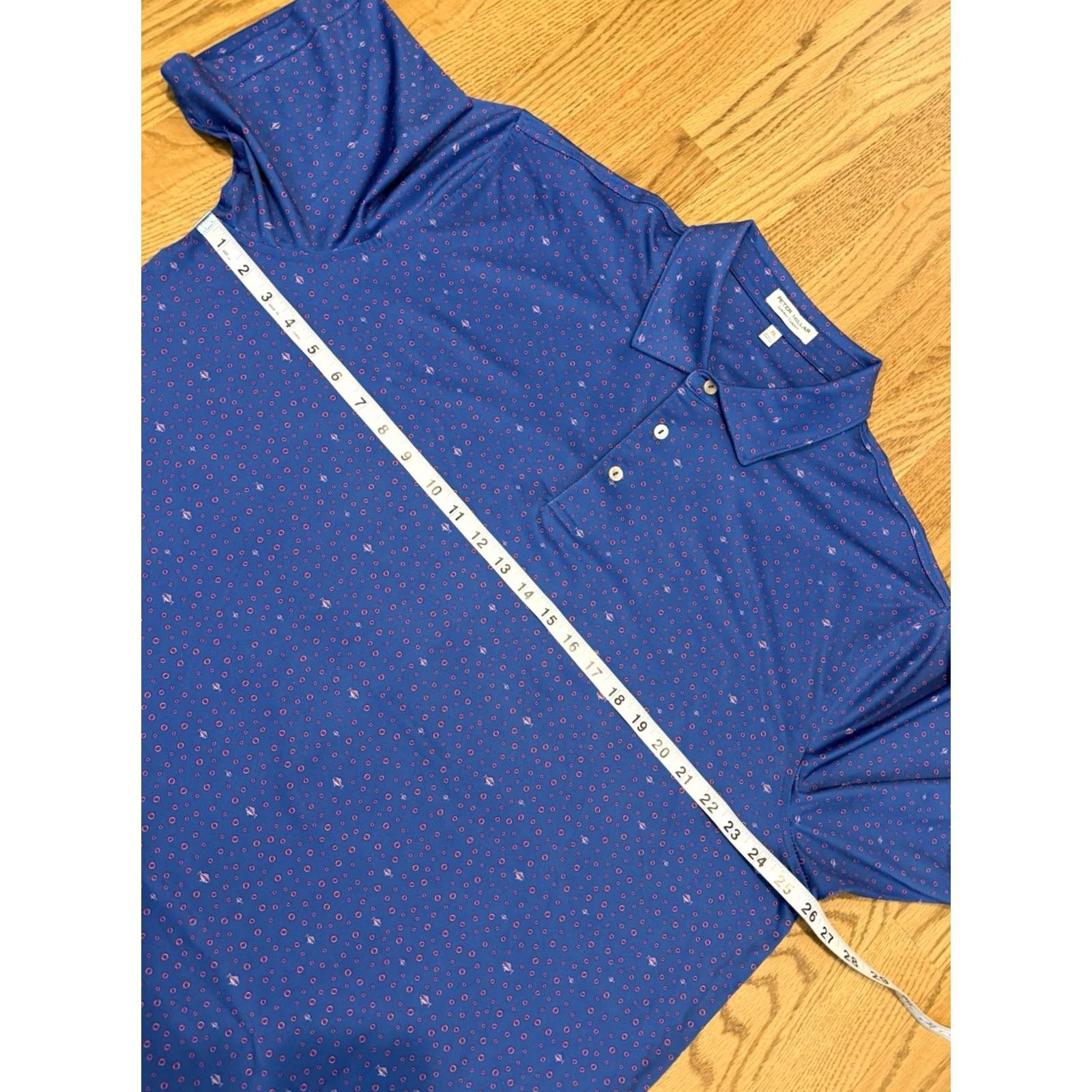 Peter Millar Peter Millar Polo Shirt Men’s Size XL Short Sleeve Fish Water Print Bubbles Size US XL / EU 56 / 4 - 6 Thumbnail