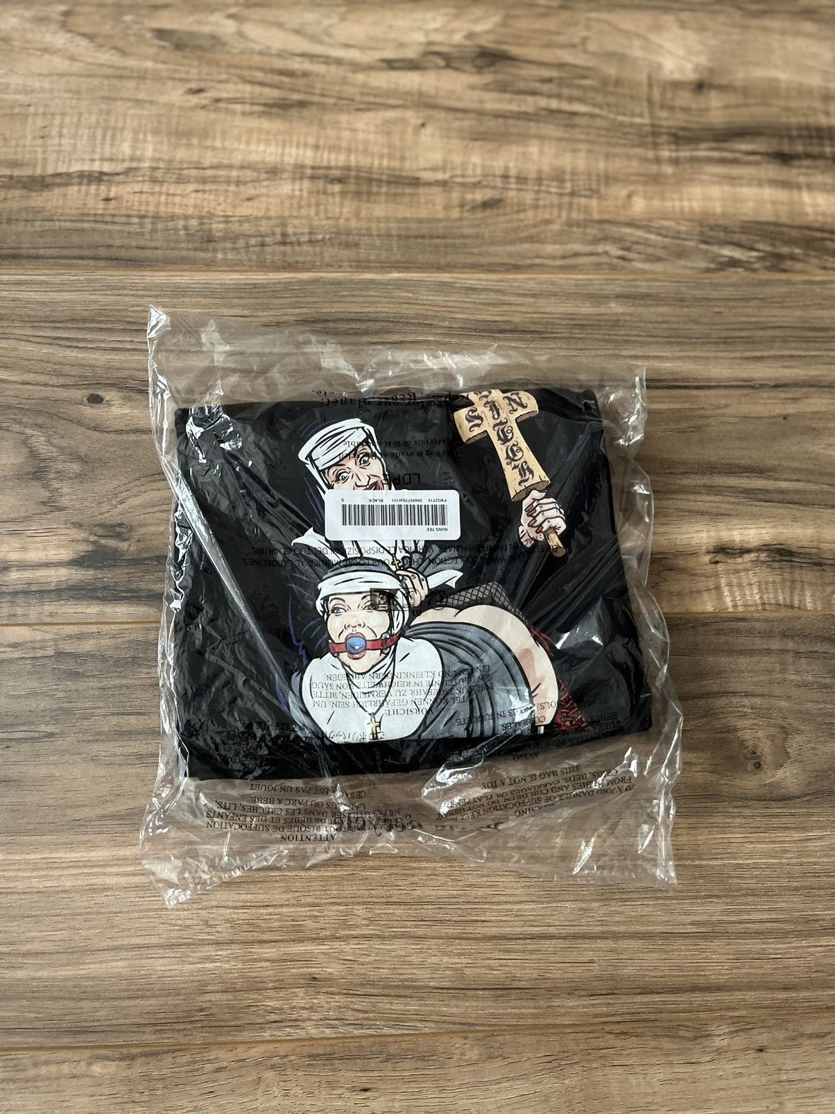image of Supreme Nuns Tee in Black, Men's (Size Small)