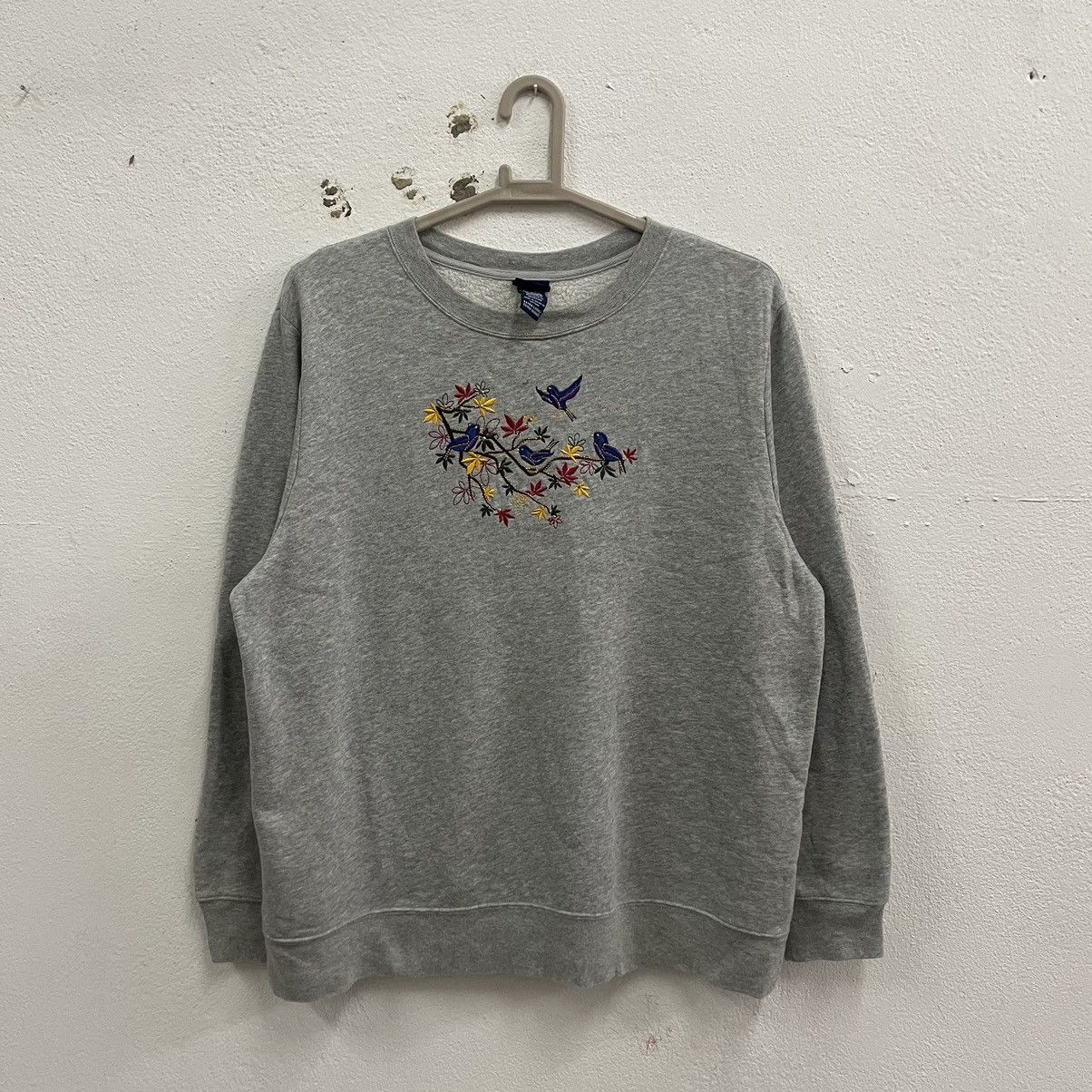 Habitat × Vintage 🔥Vintage Basic Editions Motive Flower Bird Sweatshirts Size US M / EU 48-50 / 2 - 1 Thumbnail