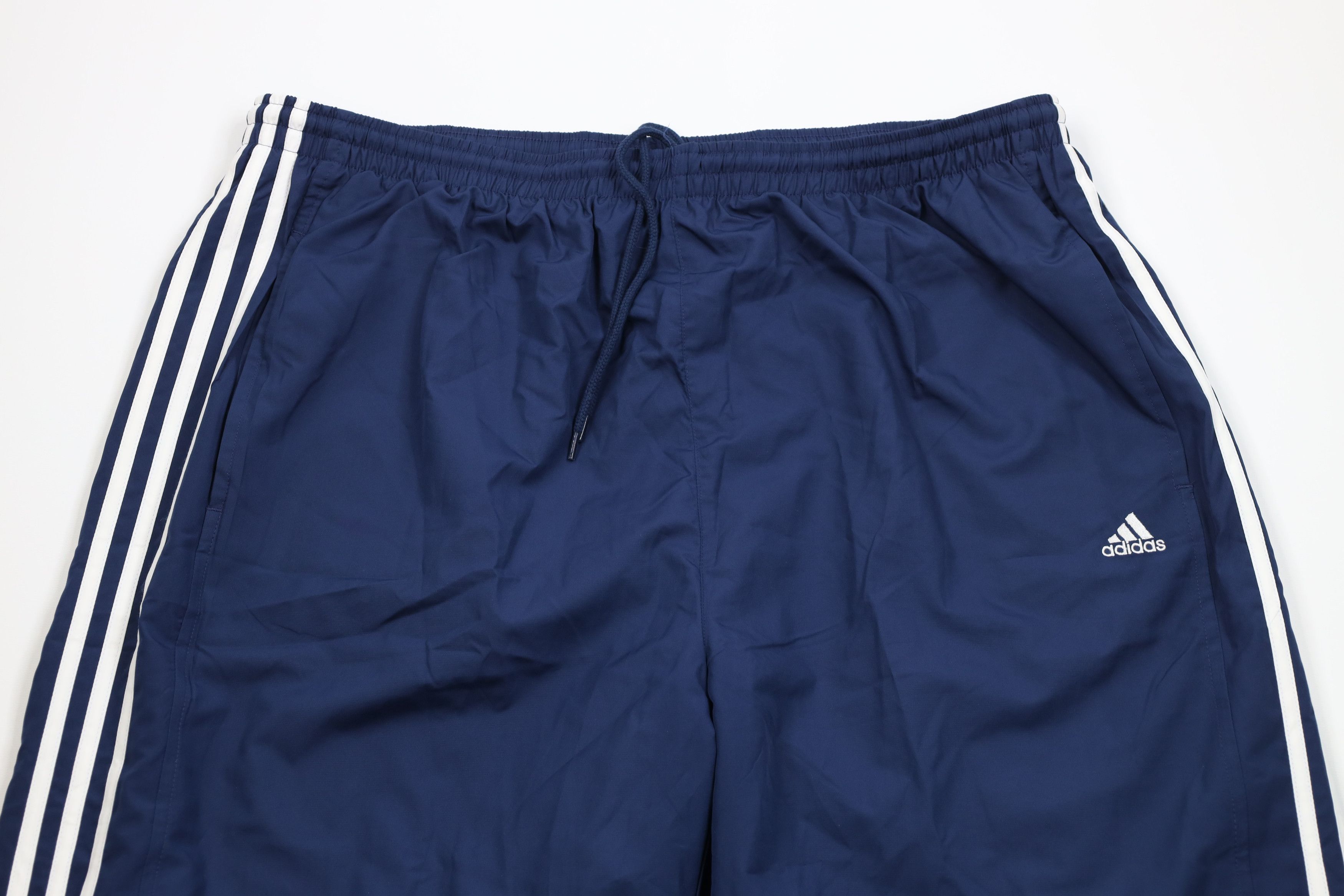 Adidas Vintage Y2K 2004 Adidas Lined Wide Leg Windbreaker Pants Size US 40 / EU 56 - 2 Thumbnail